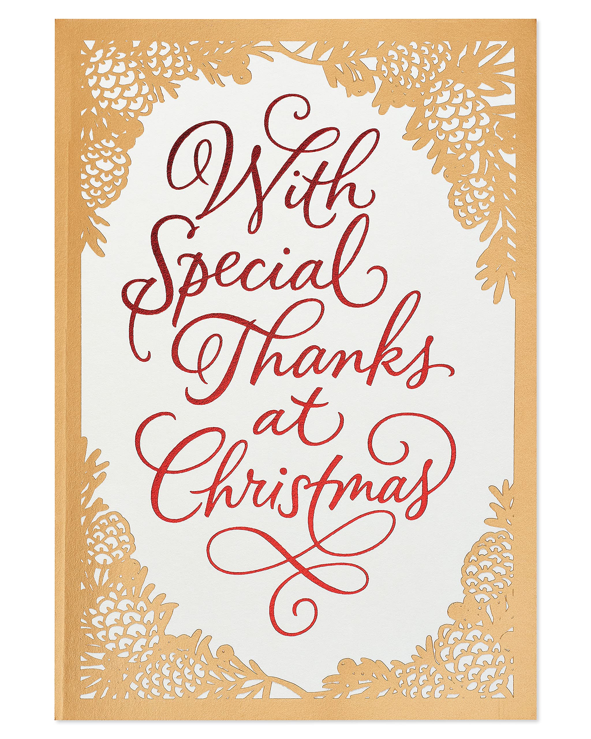 American Greeting Christmas Thank You Card, Holiday Appreciation Greeting Card (Perfect Time) - Image 4