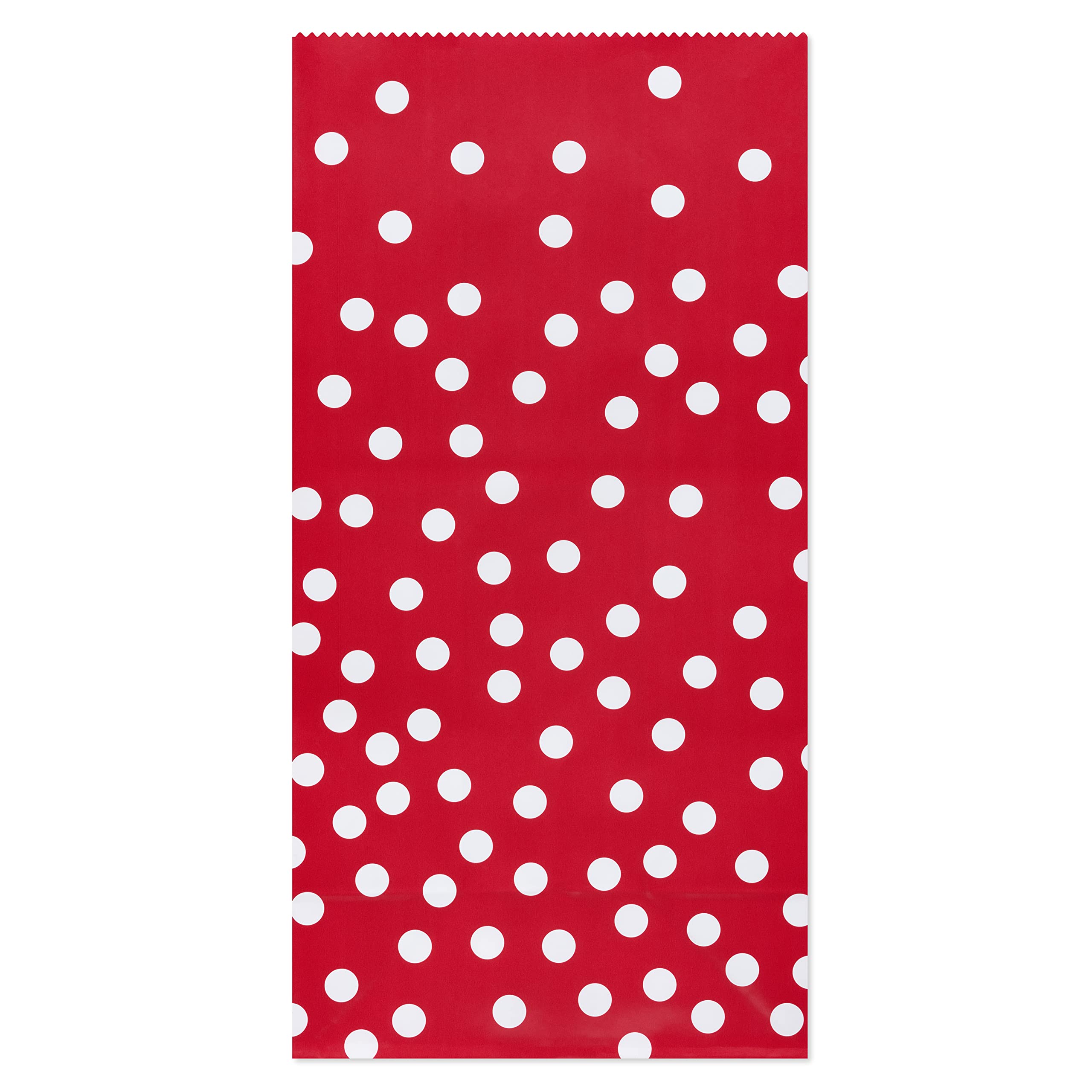 American Greetings 10.375'' Red Goodie Bags, Stripes and Polka Dots (16 Bags) - Image 3
