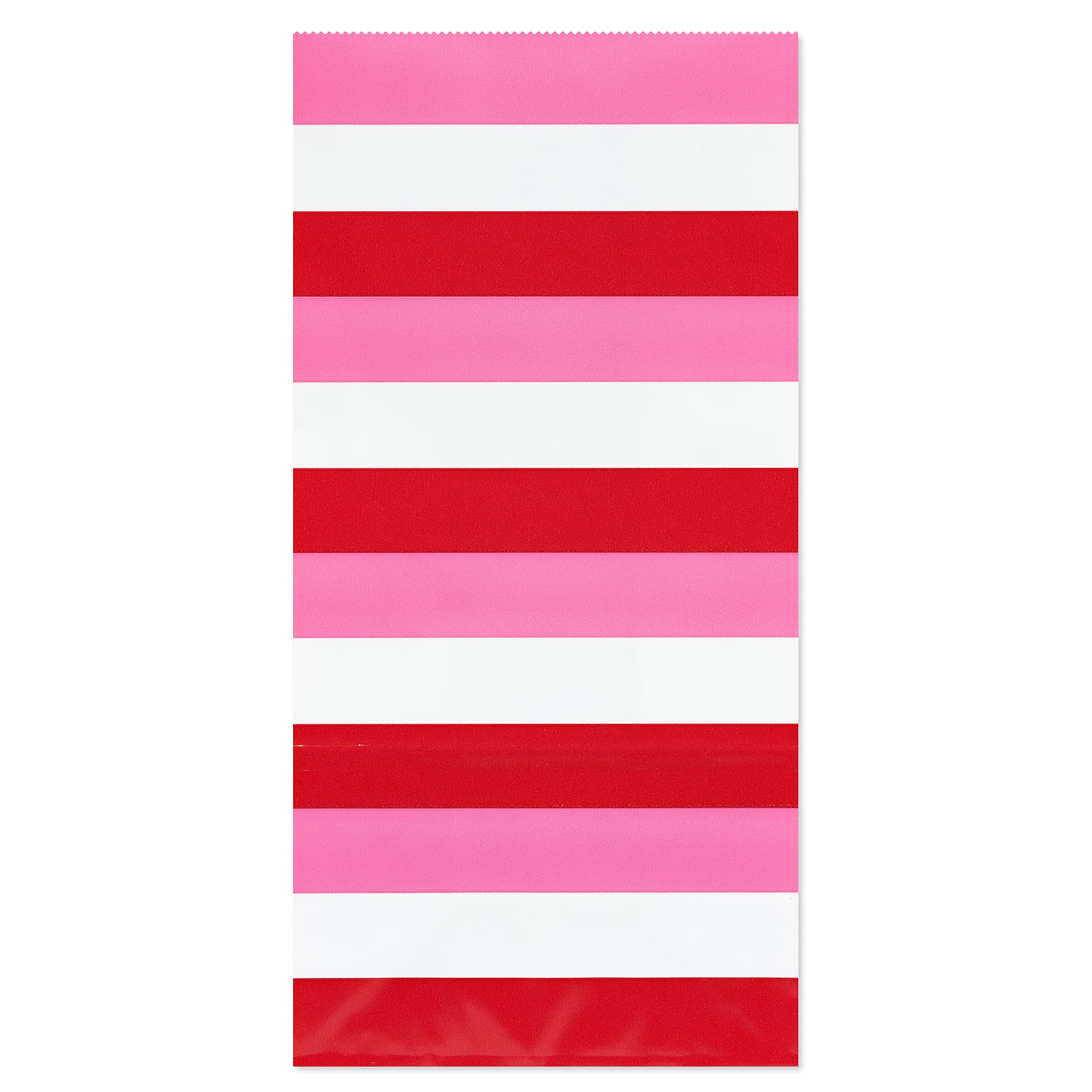American Greetings 10.5" Valentines Day Goodie Bags, Hearts and Stripes (16-Count) - Image 3