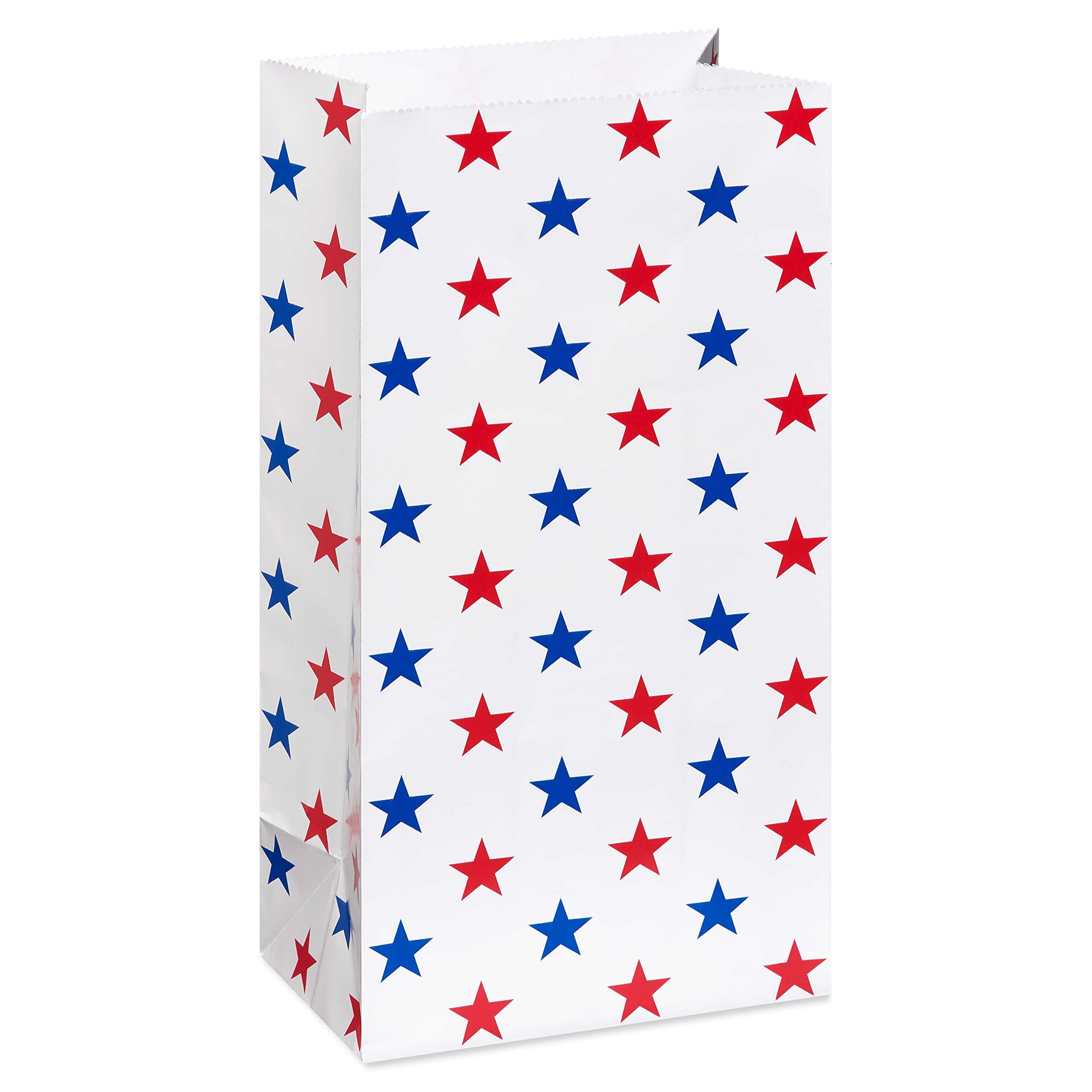 American Greetings 10" Large Patriotic Gift Bags, Red, White and Blue (16-Count) - Image 2