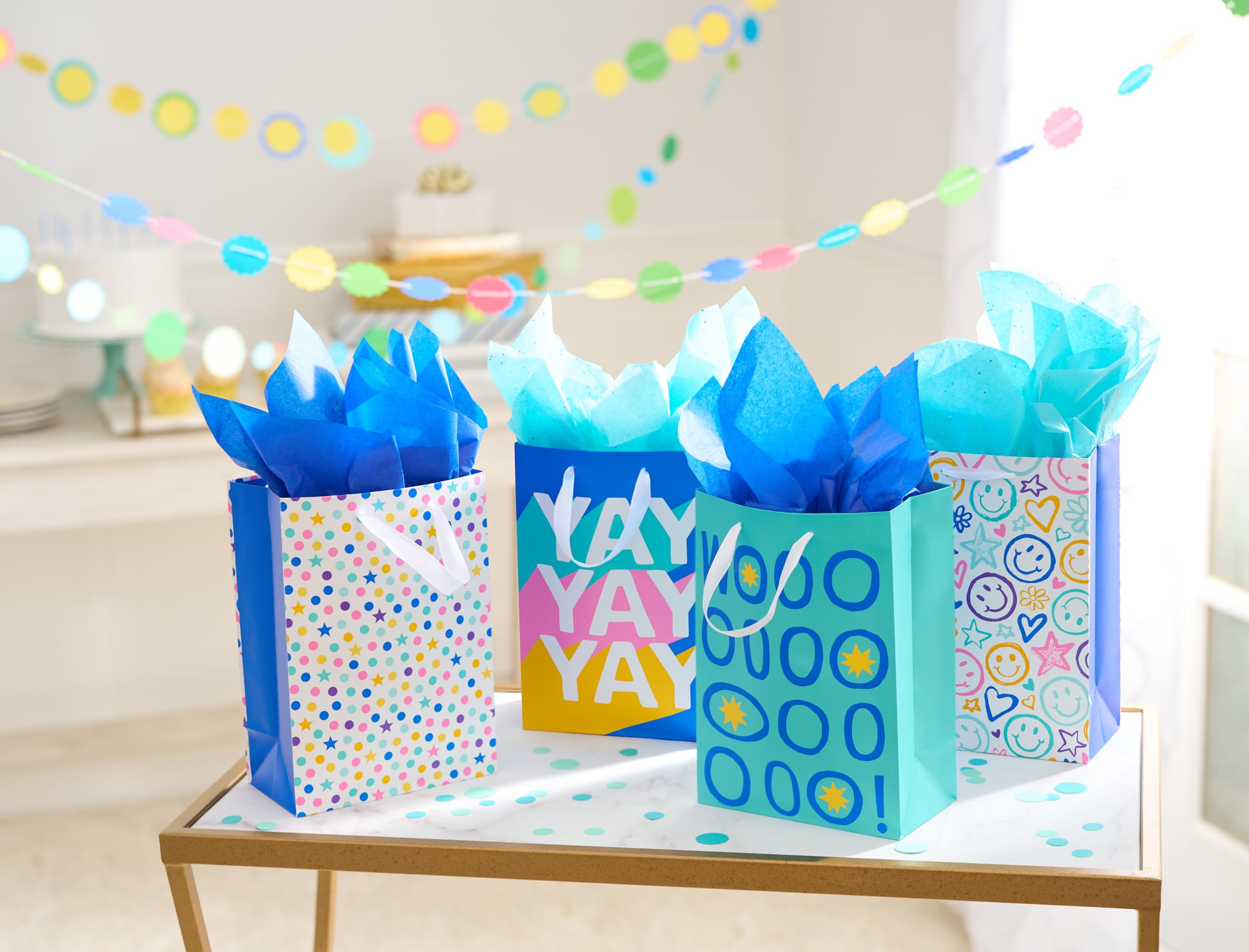 American Greetings 10" Medium Gift Bags for Birthdays and All Occasions (4 Bags) - Image 7