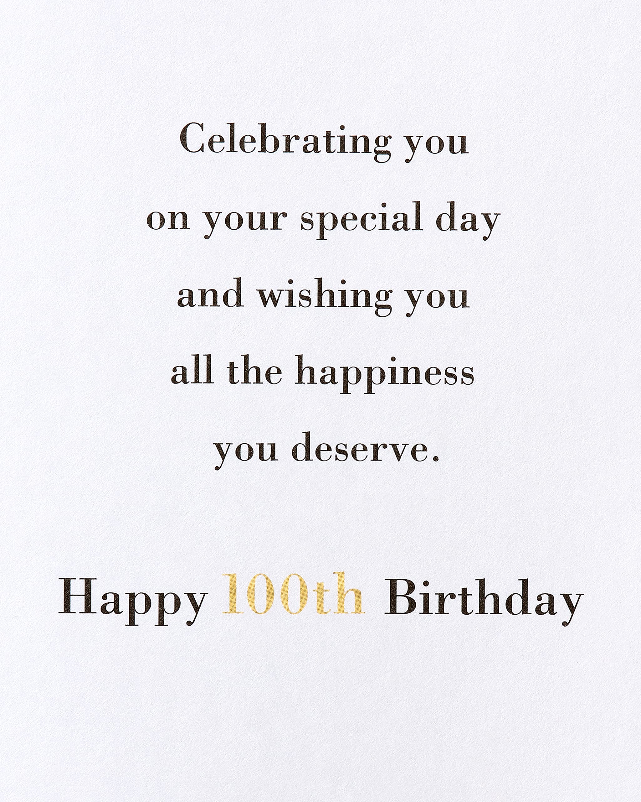 American Greetings 100th Birthday Card (Here's To 100 Years) - Image 4