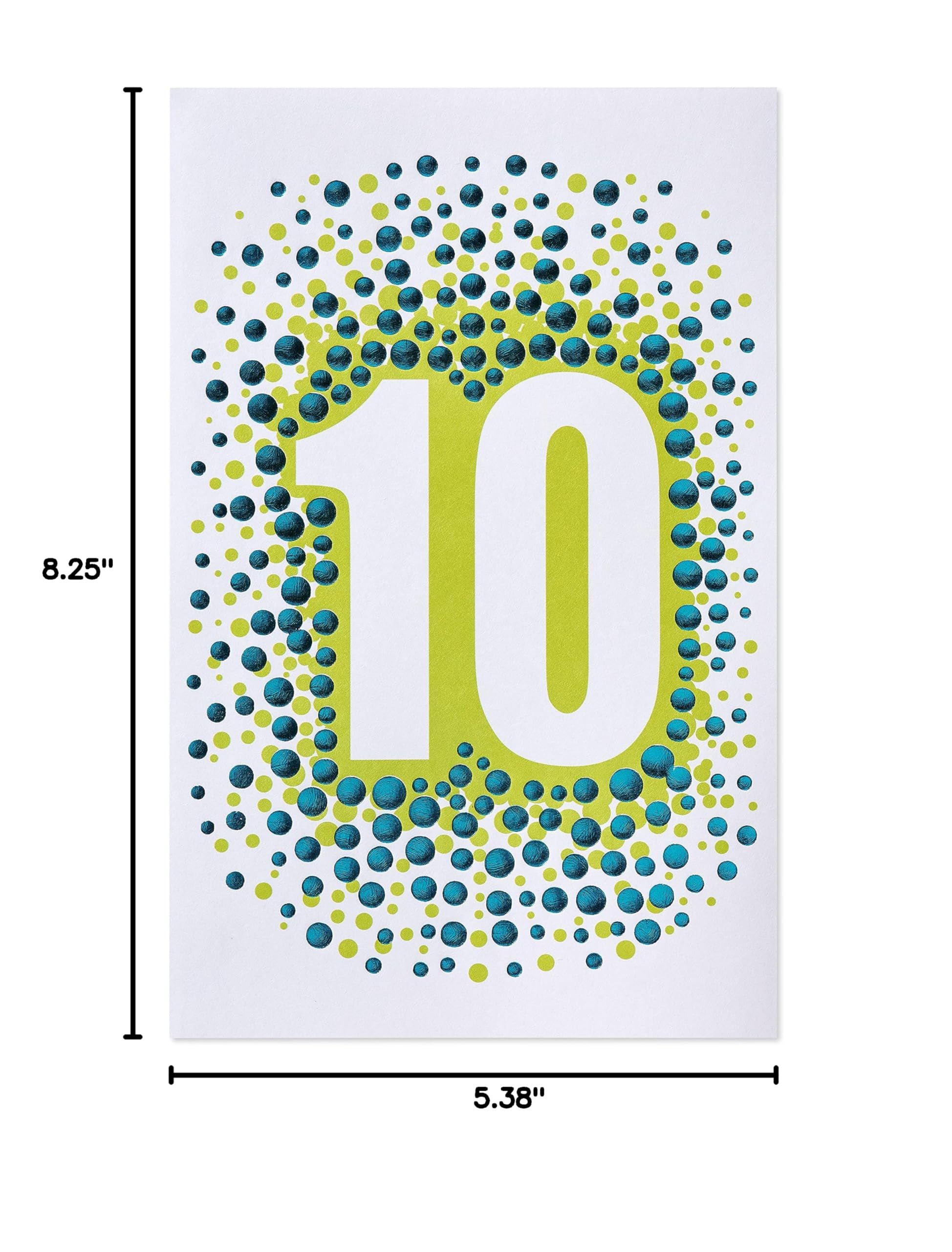 American Greetings 10th Birthday Card (Big 10) - Image 8