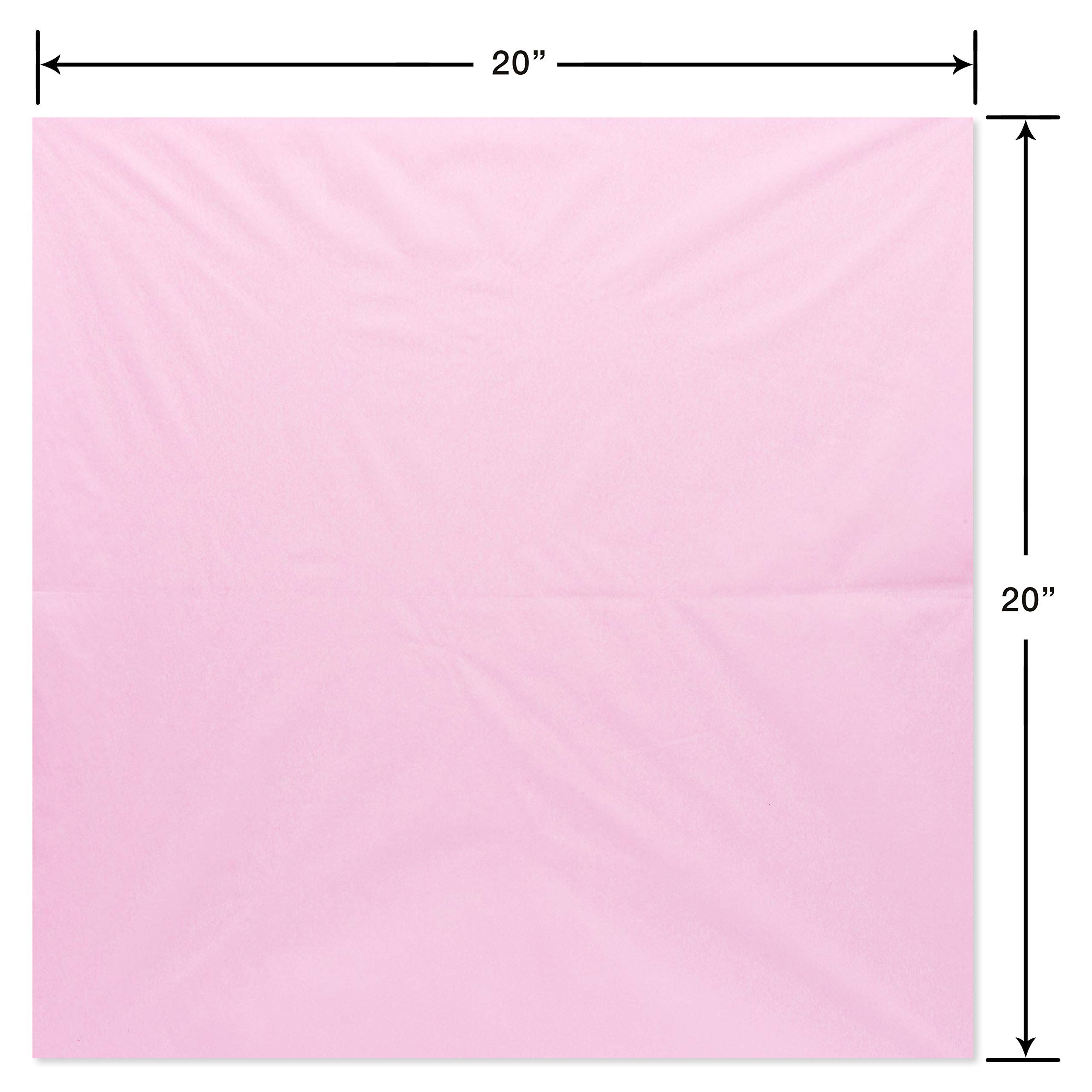 American Greetings 125 Sheets 20 in. x 20 in. Light Pink Tissue Paper Bulk for Birthdays, Baby Showers, and All Occasions - Image 4