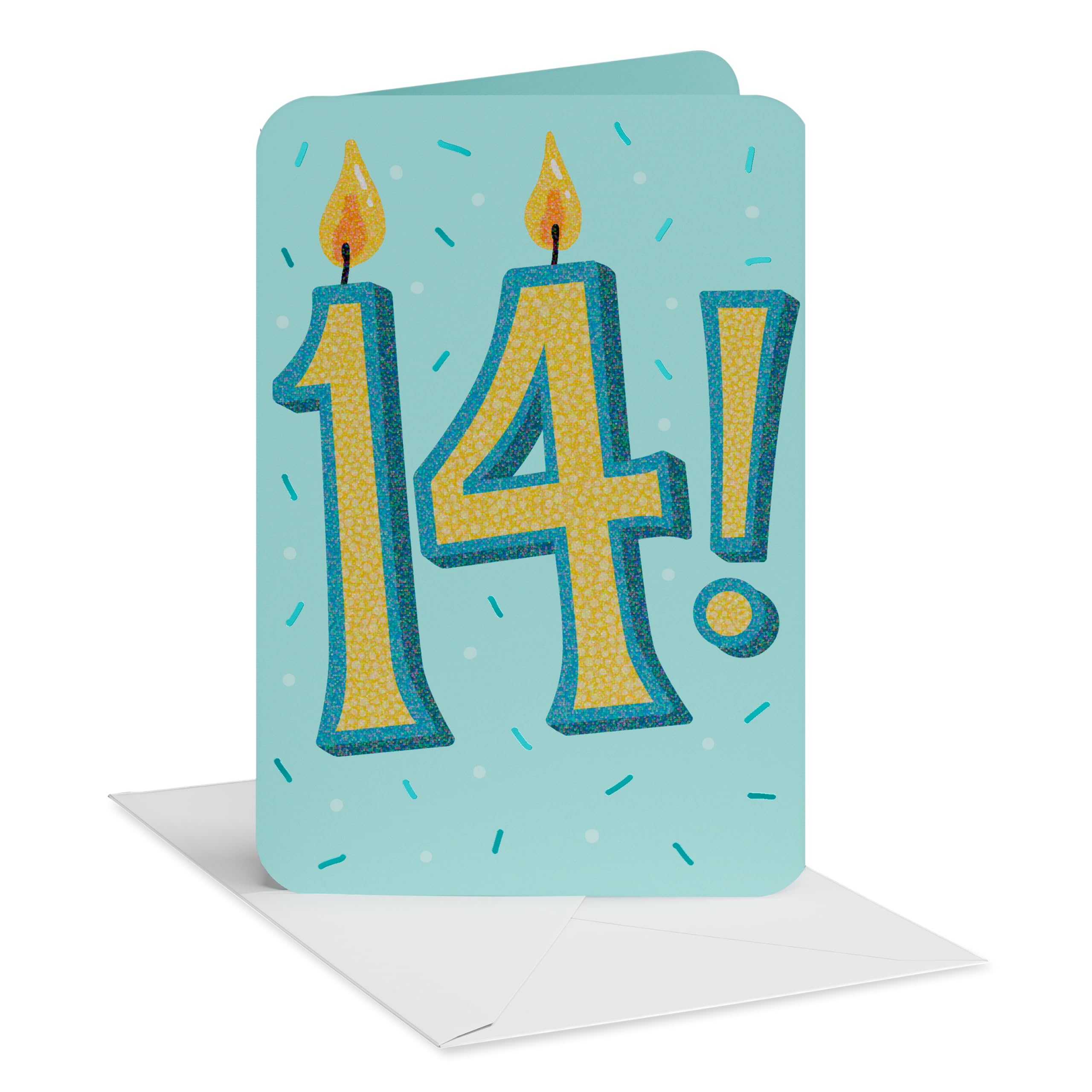 American Greetings 14th Birthday Card for Teen Kids, Happy Birthday Card for 14-Year-Old Teenage Boys or Girls (Wish the Wishes)