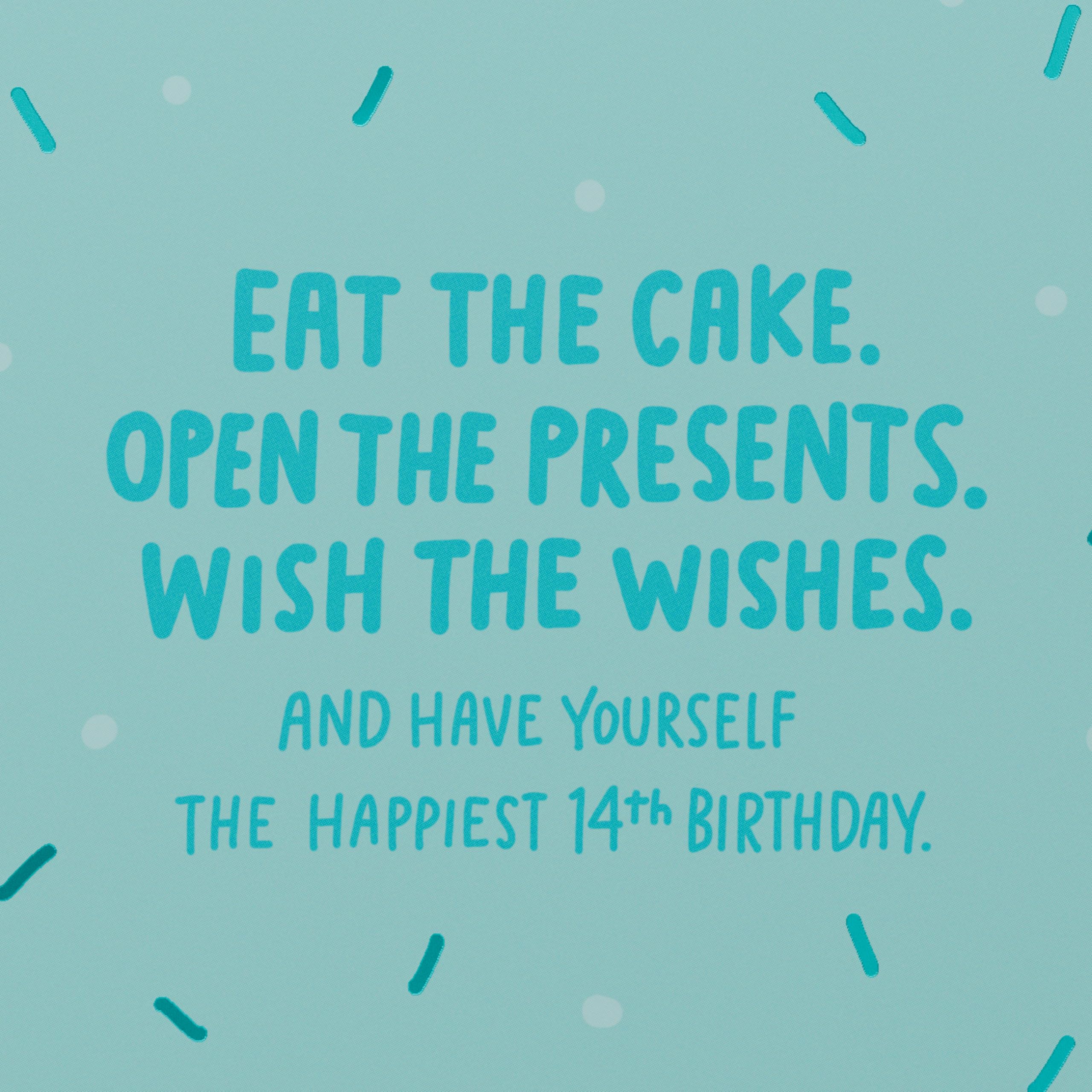 American Greetings 14th Birthday Card for Teen Kids, Happy Birthday Card for 14-Year-Old Teenage Boys or Girls (Wish the Wishes) - Image 3