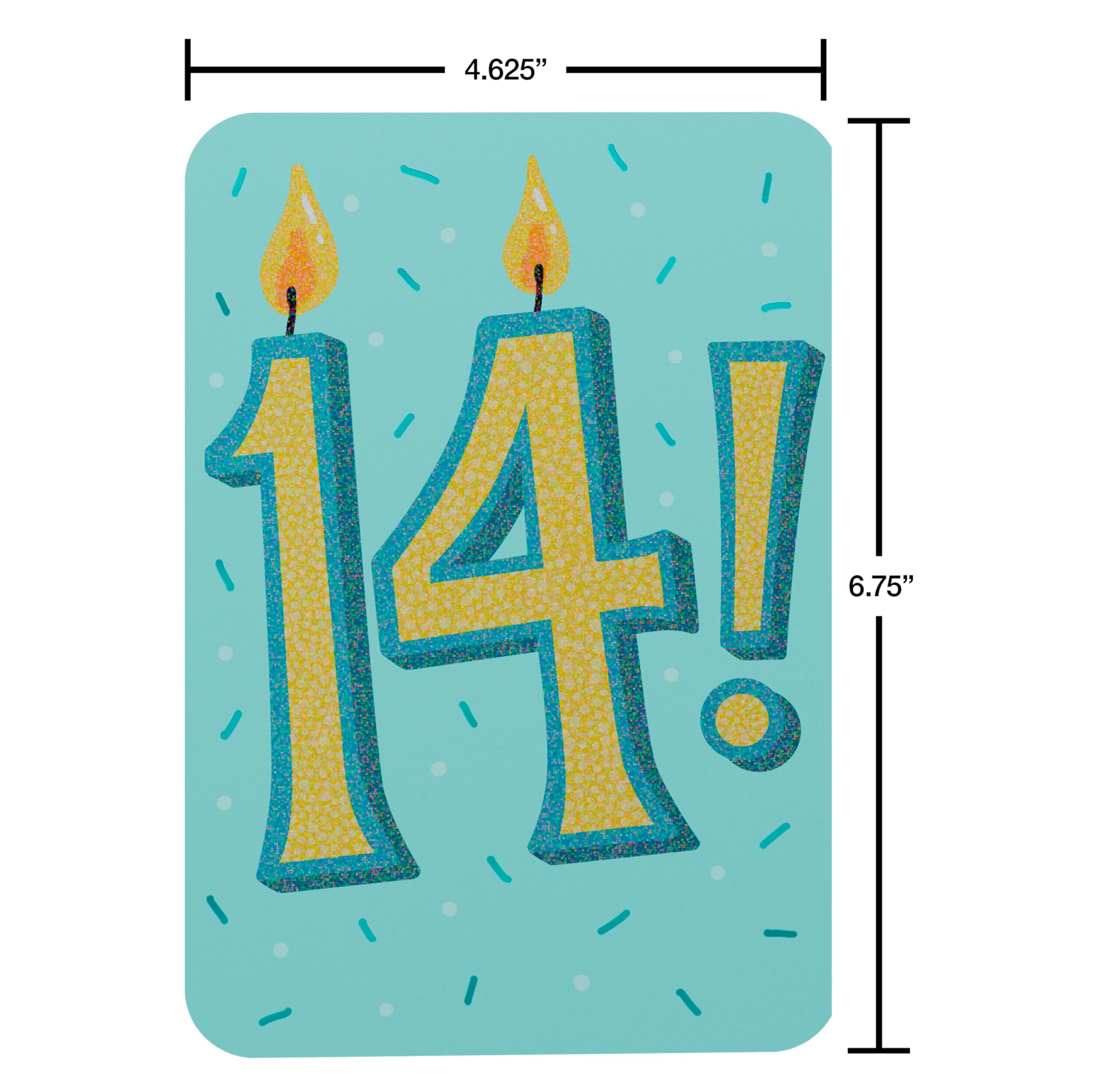 American Greetings 14th Birthday Card for Teen Kids, Happy Birthday Card for 14-Year-Old Teenage Boys or Girls (Wish the Wishes) - Image 4