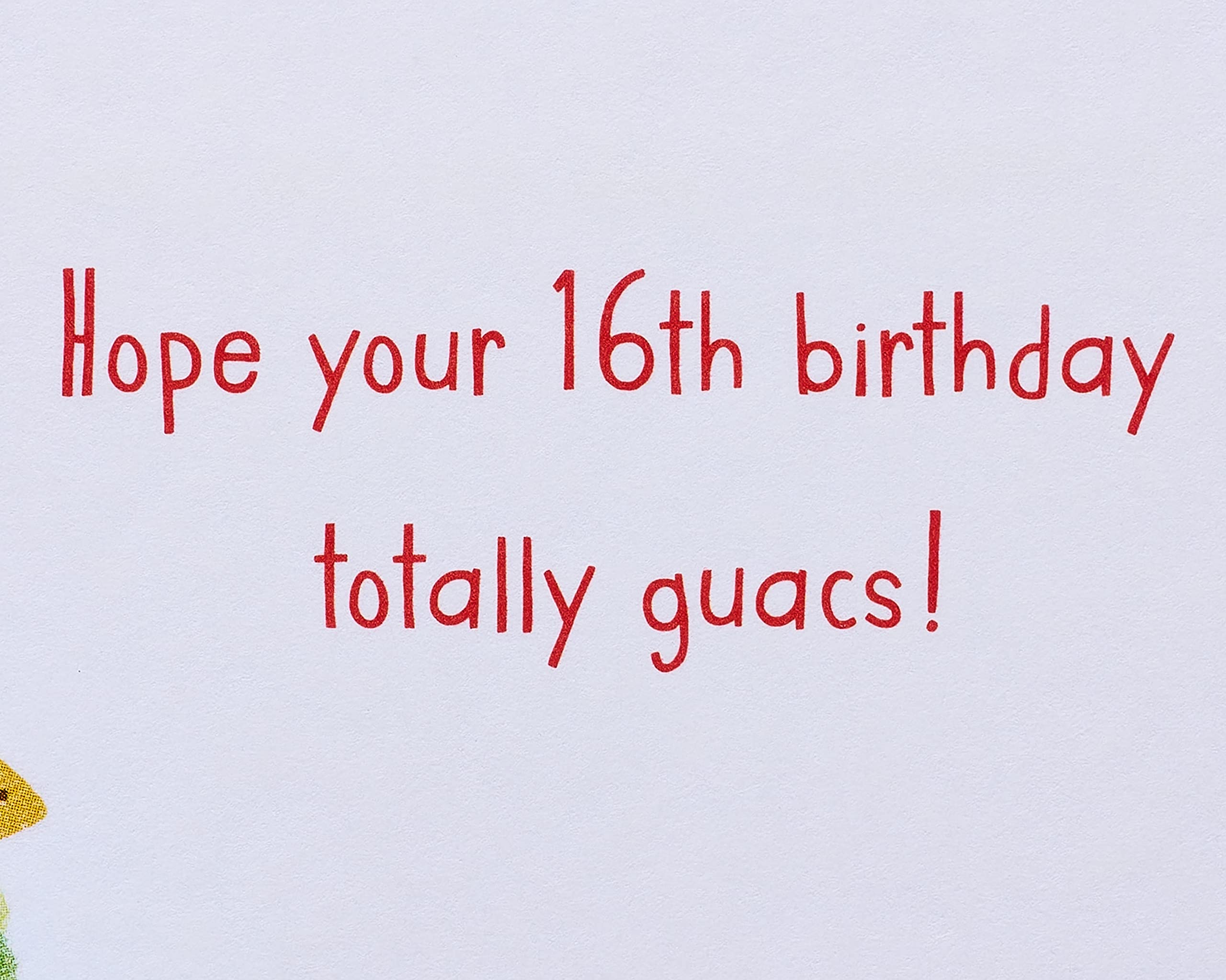 American Greetings 16th Birthday Card (Taco 'Bout Awesome) - Image 3