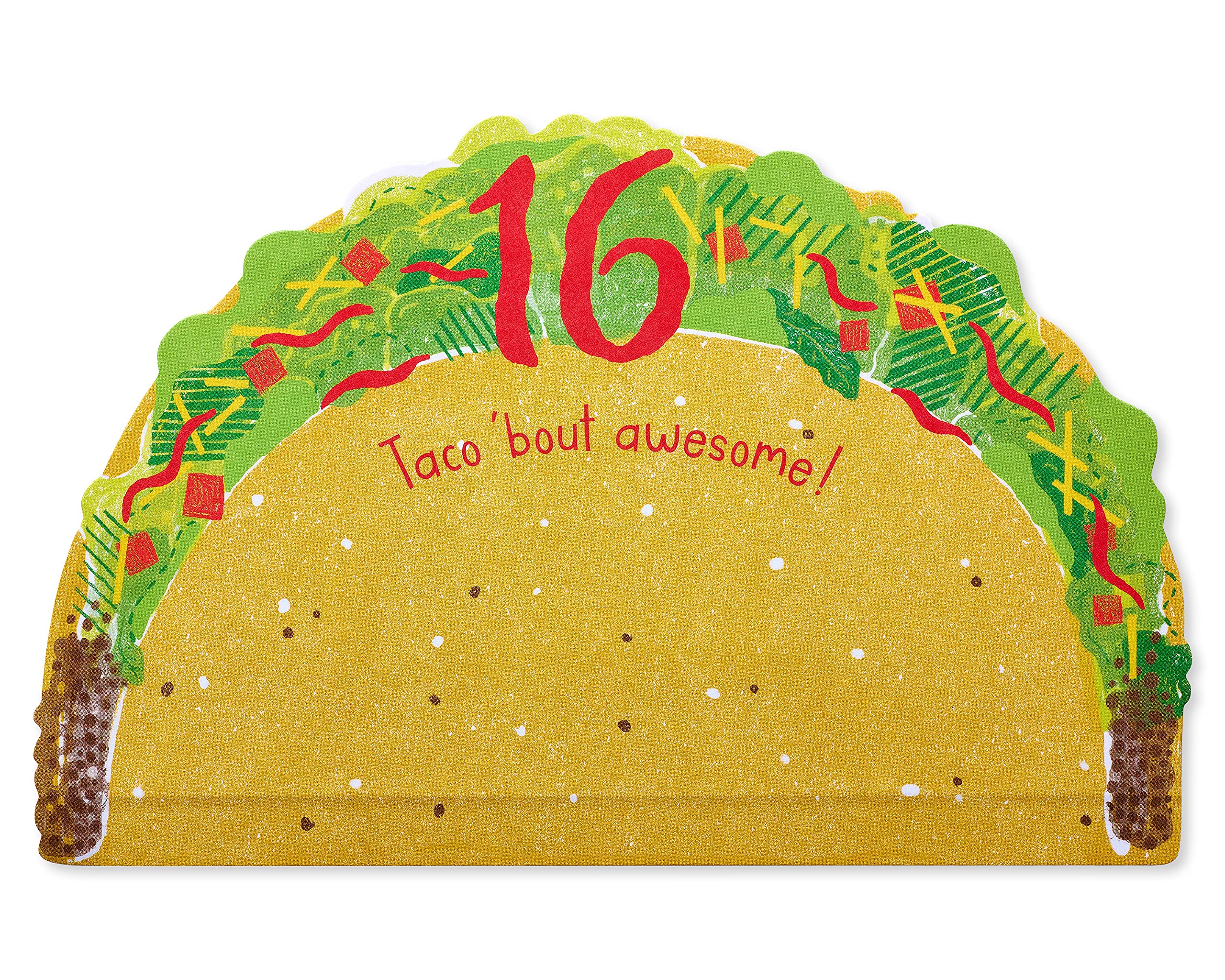 American Greetings 16th Birthday Card (Taco 'Bout Awesome) - Image 4