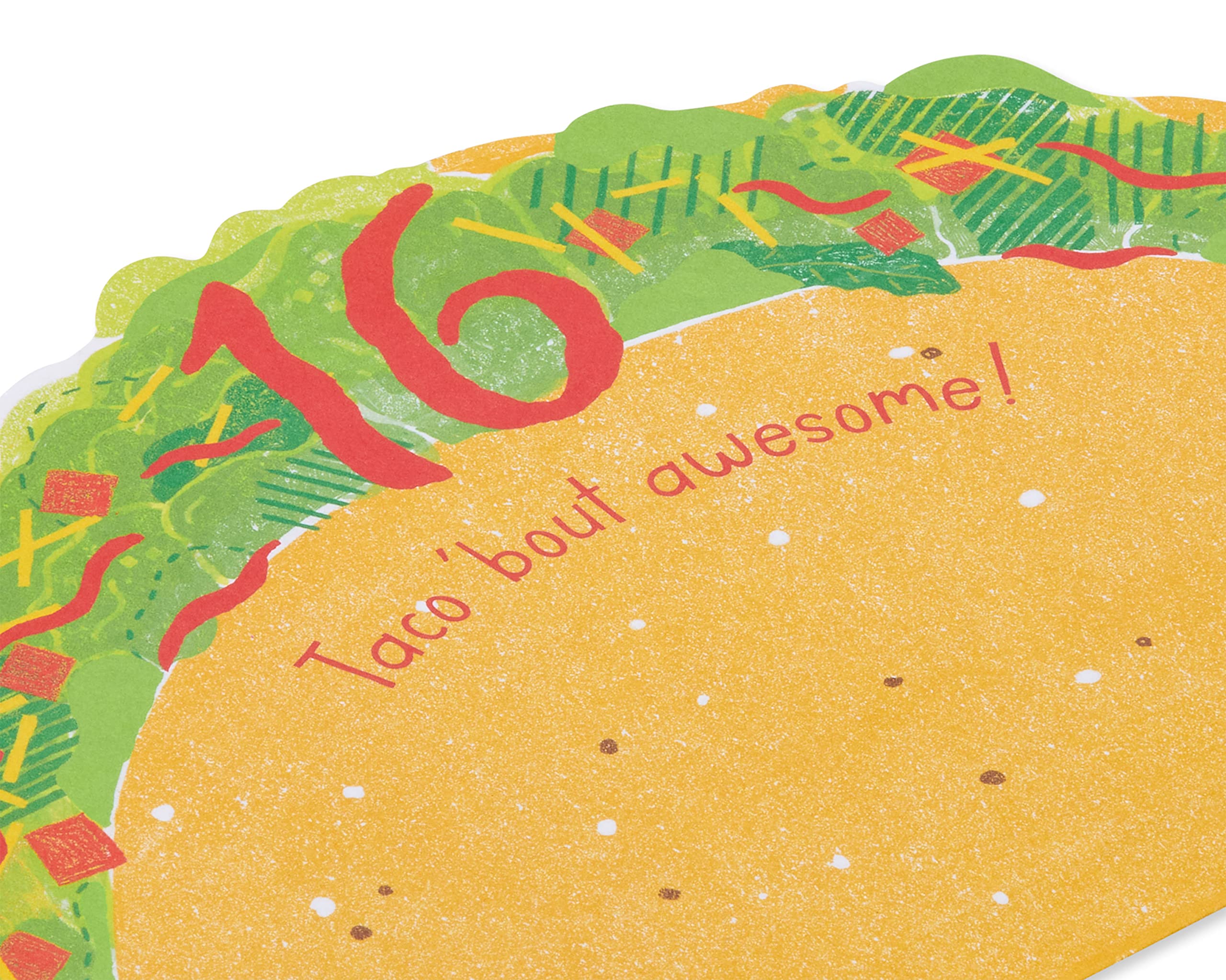 American Greetings 16th Birthday Card (Taco 'Bout Awesome) - Image 5