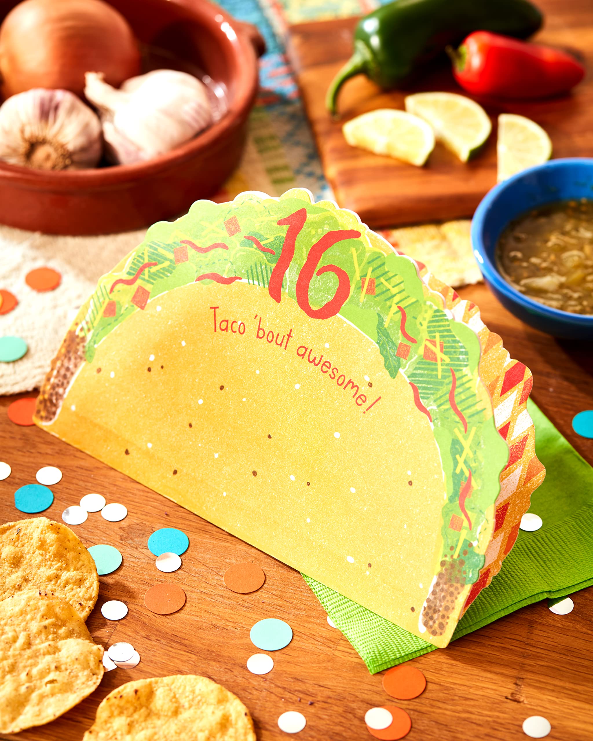 American Greetings 16th Birthday Card (Taco 'Bout Awesome) - Image 6