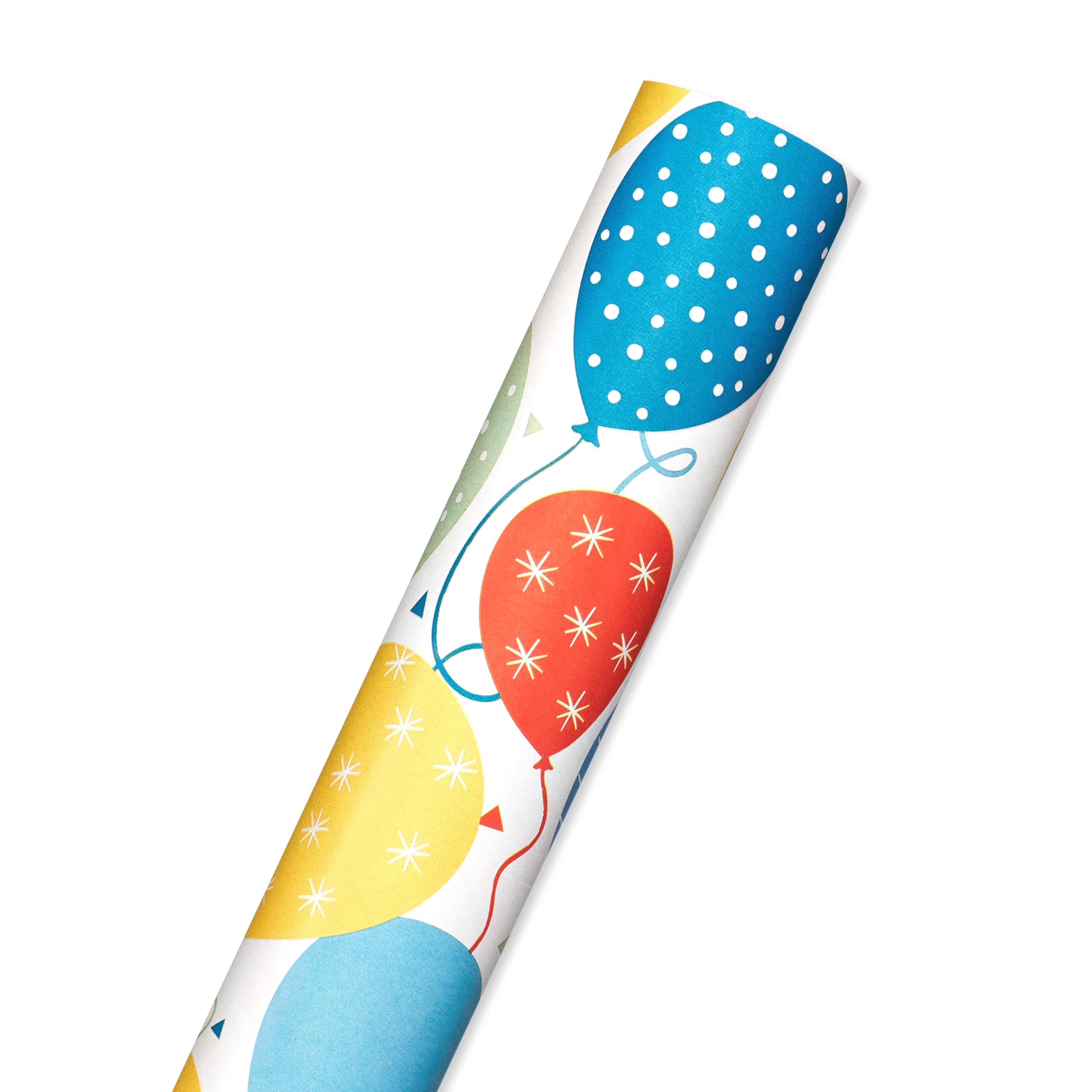 American Greetings 175 sq. ft. Reversible Wrapping Paper for Birthdays and All Occasions, Birthday Balloons (1 Roll, 30 in x 70 ft.) - Image 4