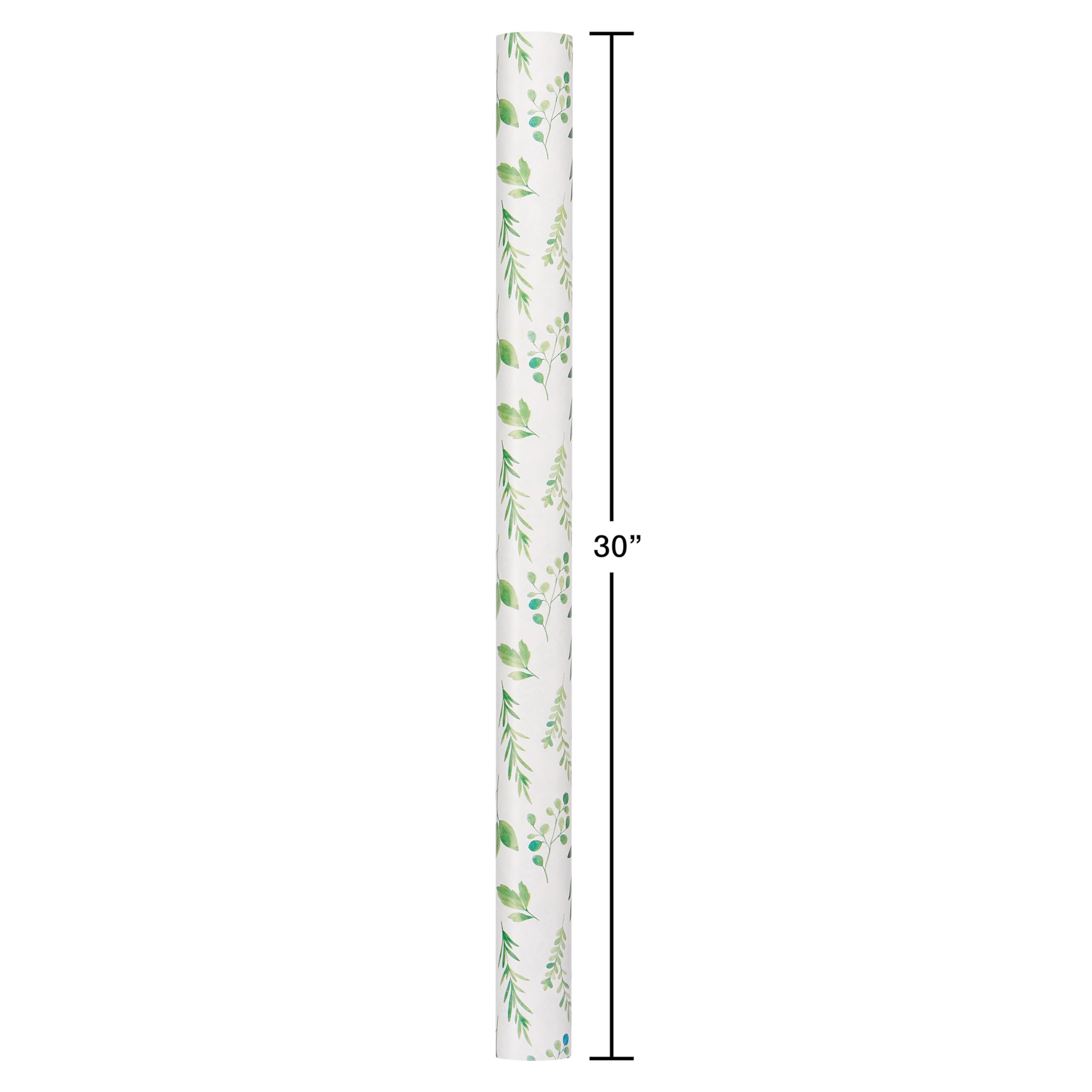 American Greetings 175 sq. ft. Reversible Wrapping Paper for Weddings, Bridal Showers, Anniversaries, Birthdays and All Occasions, Greenery and Damask (1 Roll, 30 in x 70 ft.) - Image 5