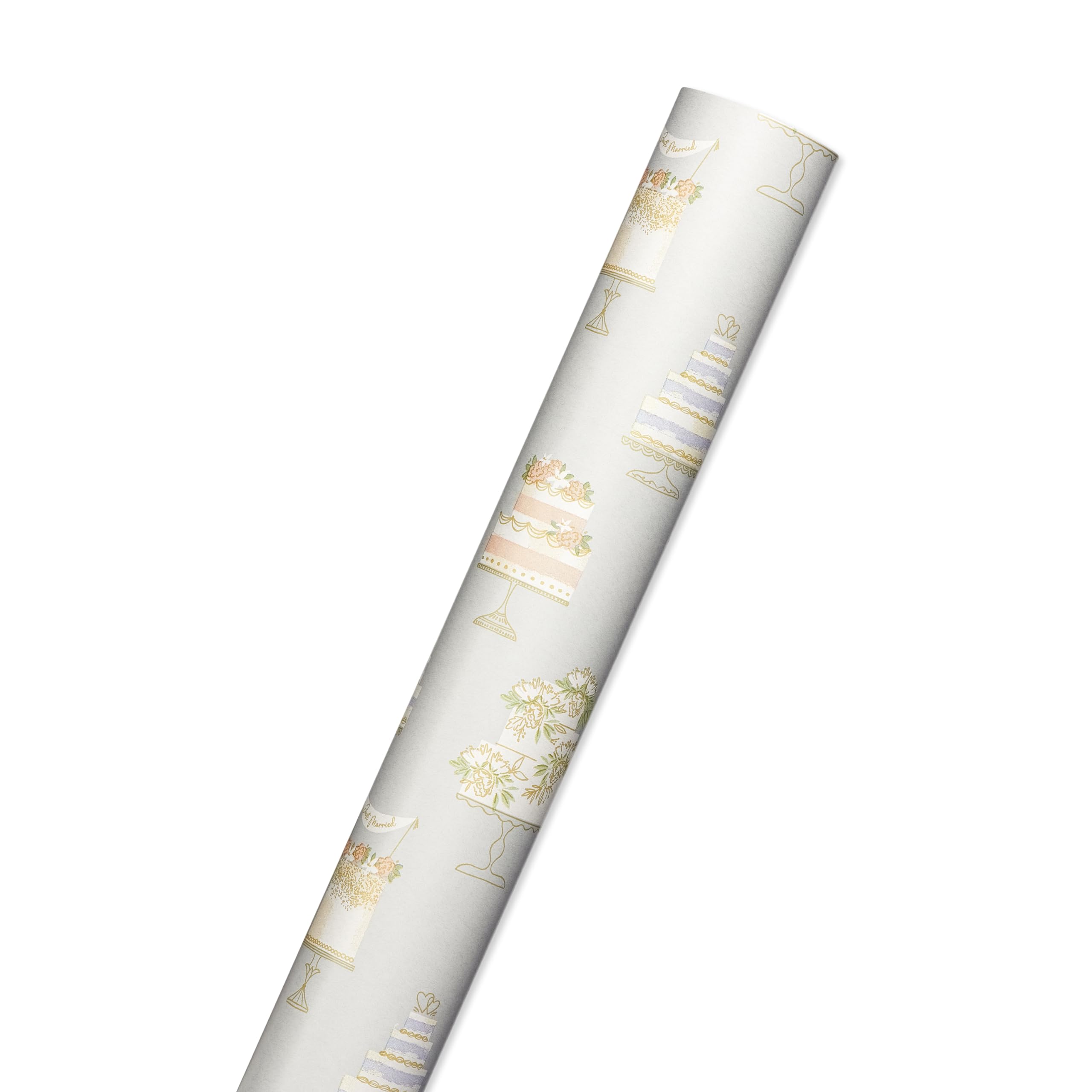 American Greetings 175 sq. ft. Reversible Wrapping Paper for Weddings, Bridal Showers, Engagement, Anniversaries and All Occasions, Wedding Cakes (1 Roll, 30 in x 70 ft.) - Image 4