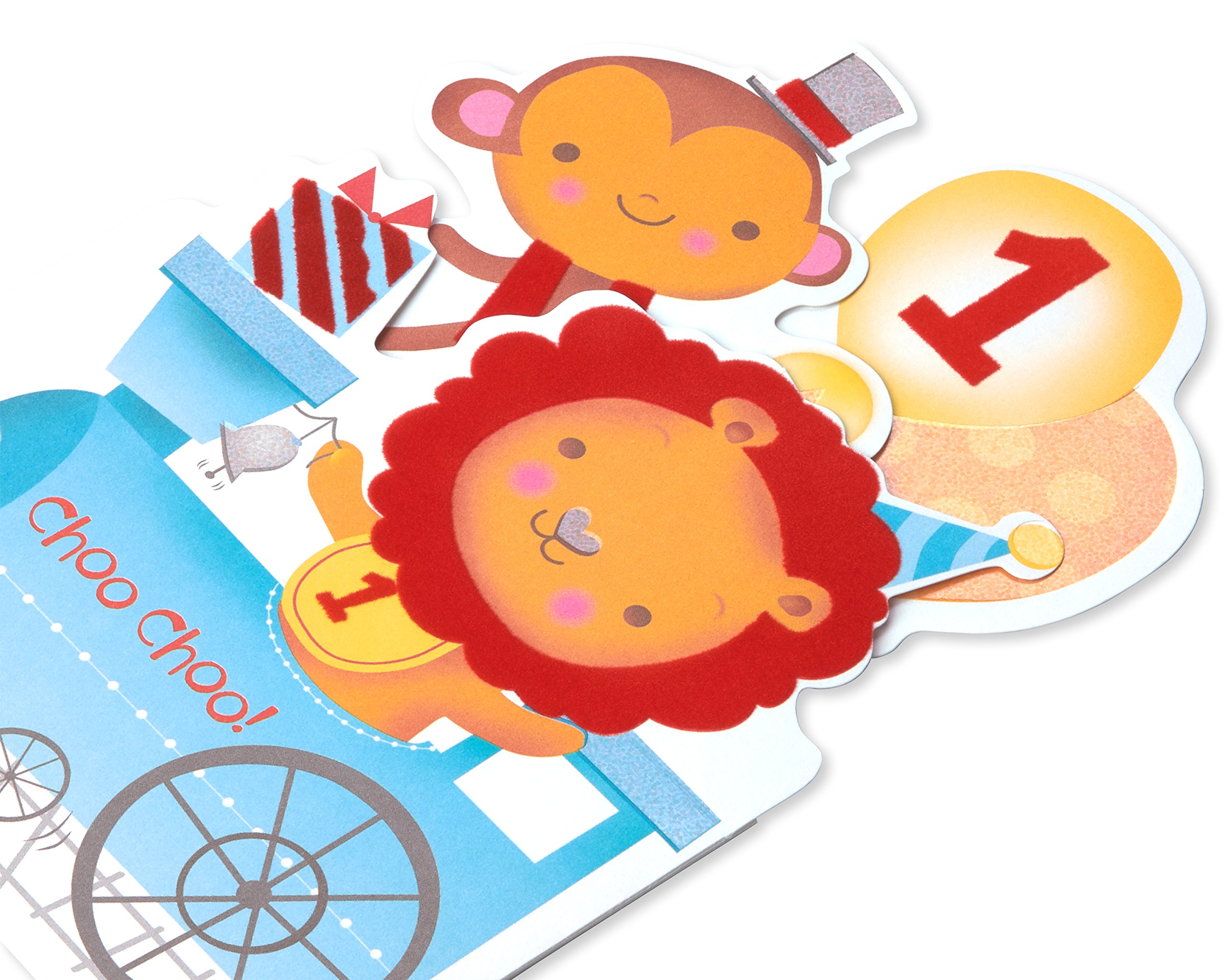 American Greetings 1st Birthday Card (Choo-Choo) - Image 4