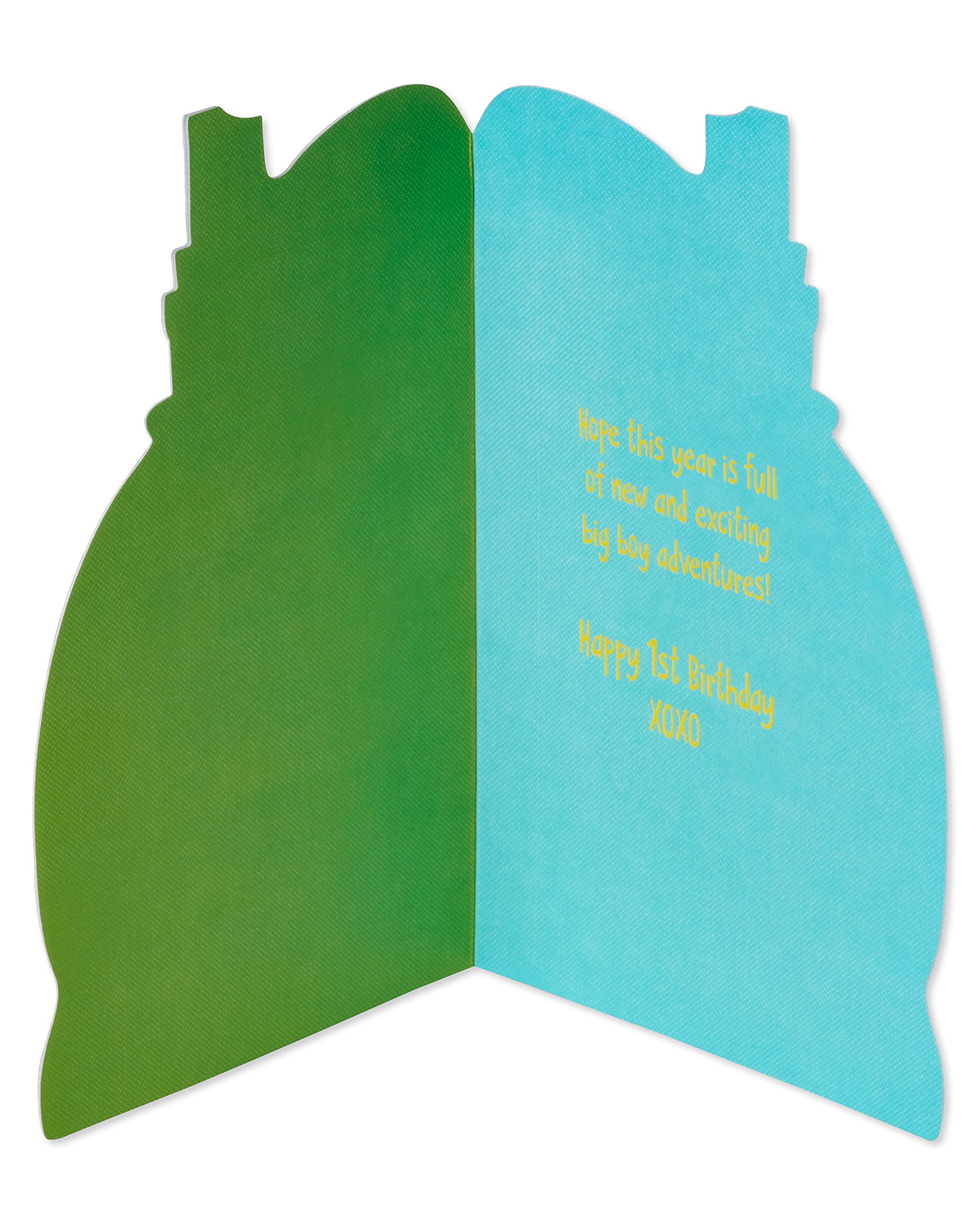 American Greetings 1st Birthday Card for Boy (Dinosaur) - Image 2