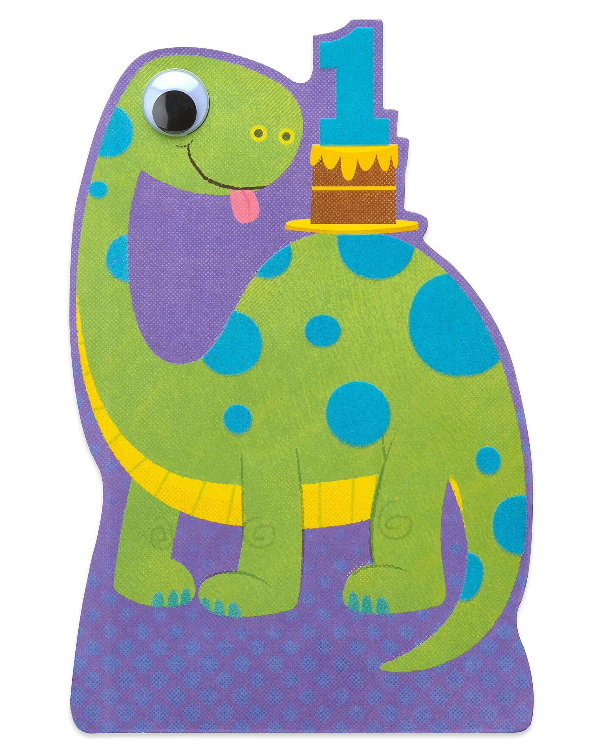 American Greetings 1st Birthday Card for Boy (Dinosaur) - Image 3