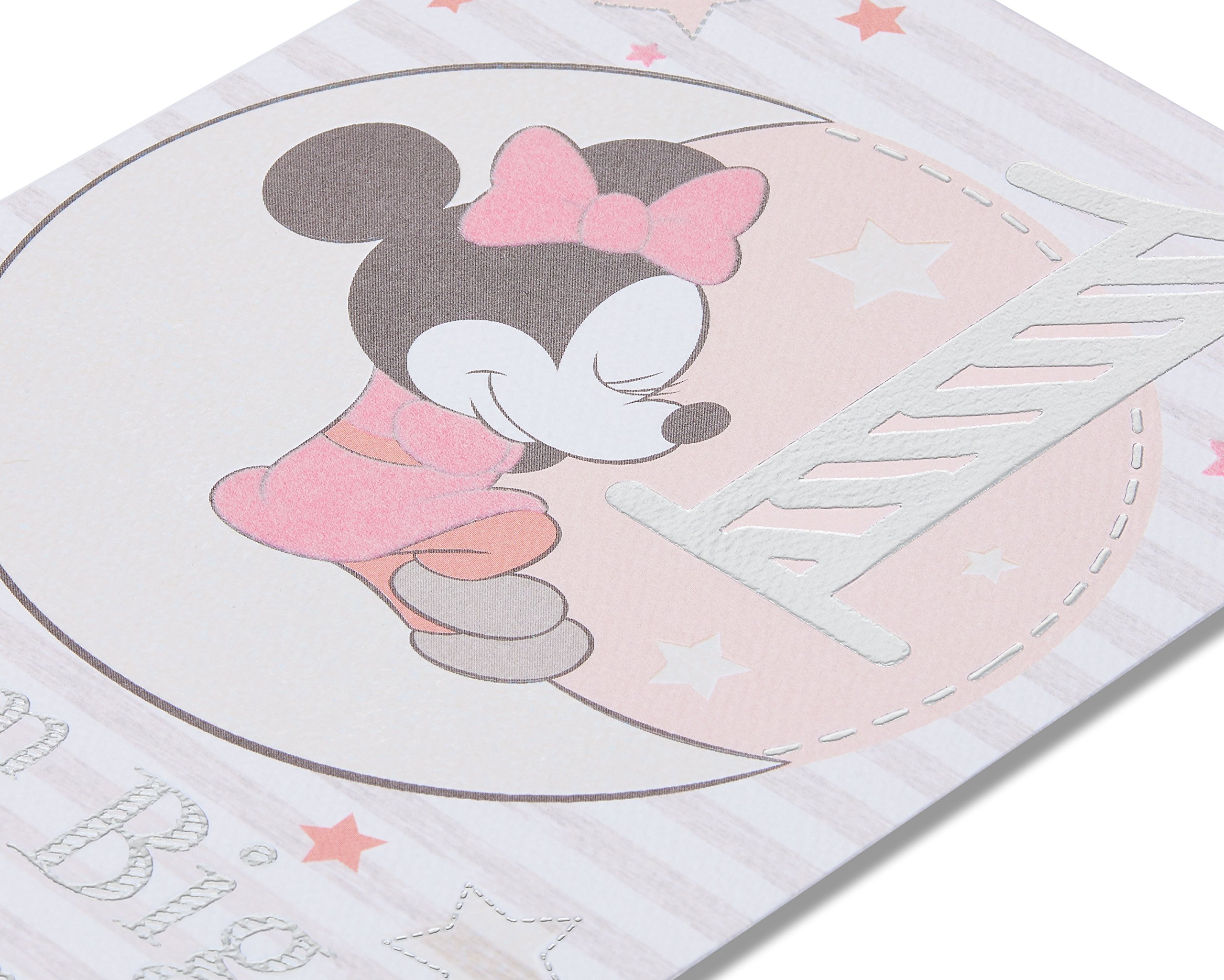 American Greetings 1st Birthday Card for Girl (Minnie Mouse, Dream Big) - Image 4