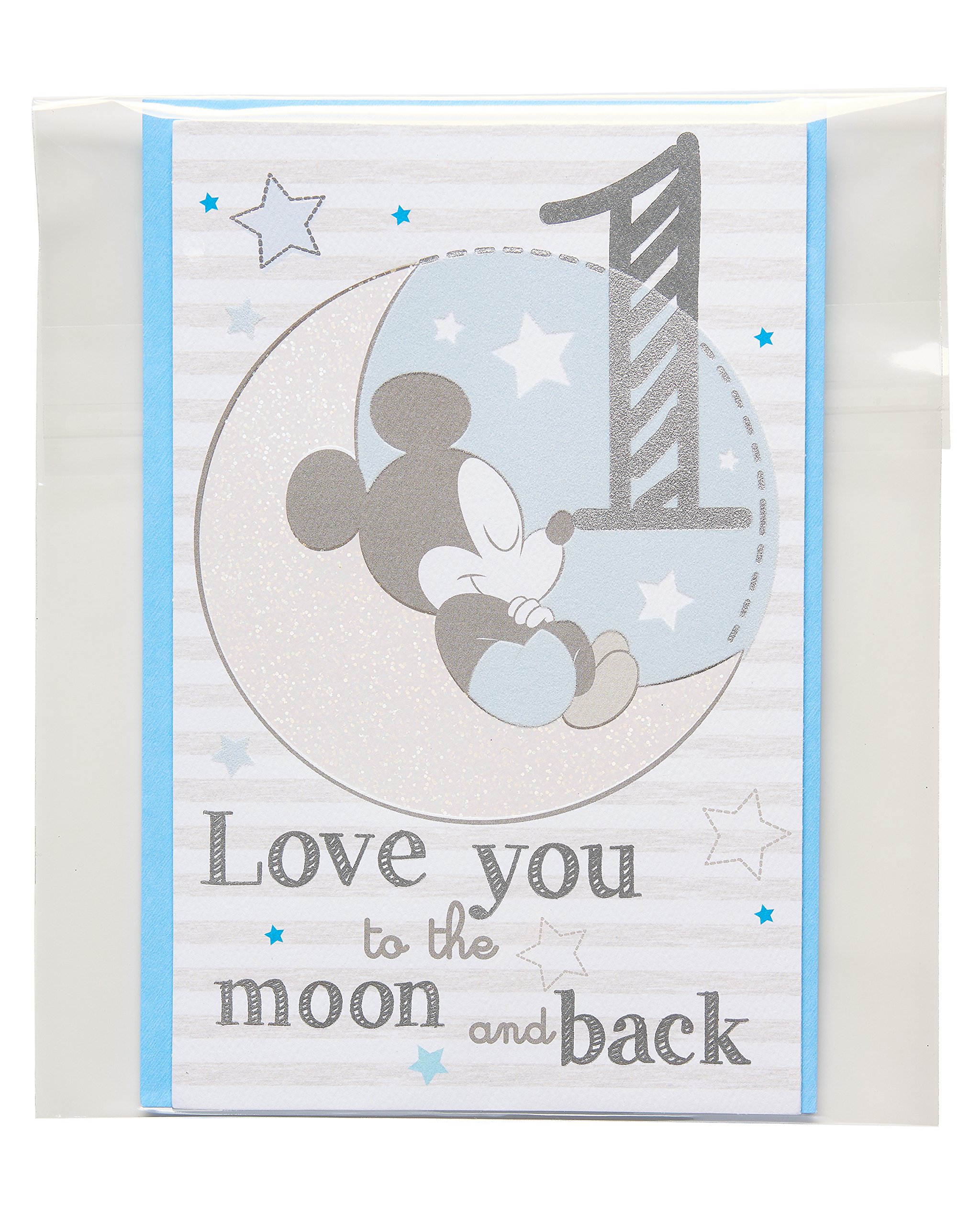 American Greetings 1st Birthday Card (Mickey Mouse) - Image 3