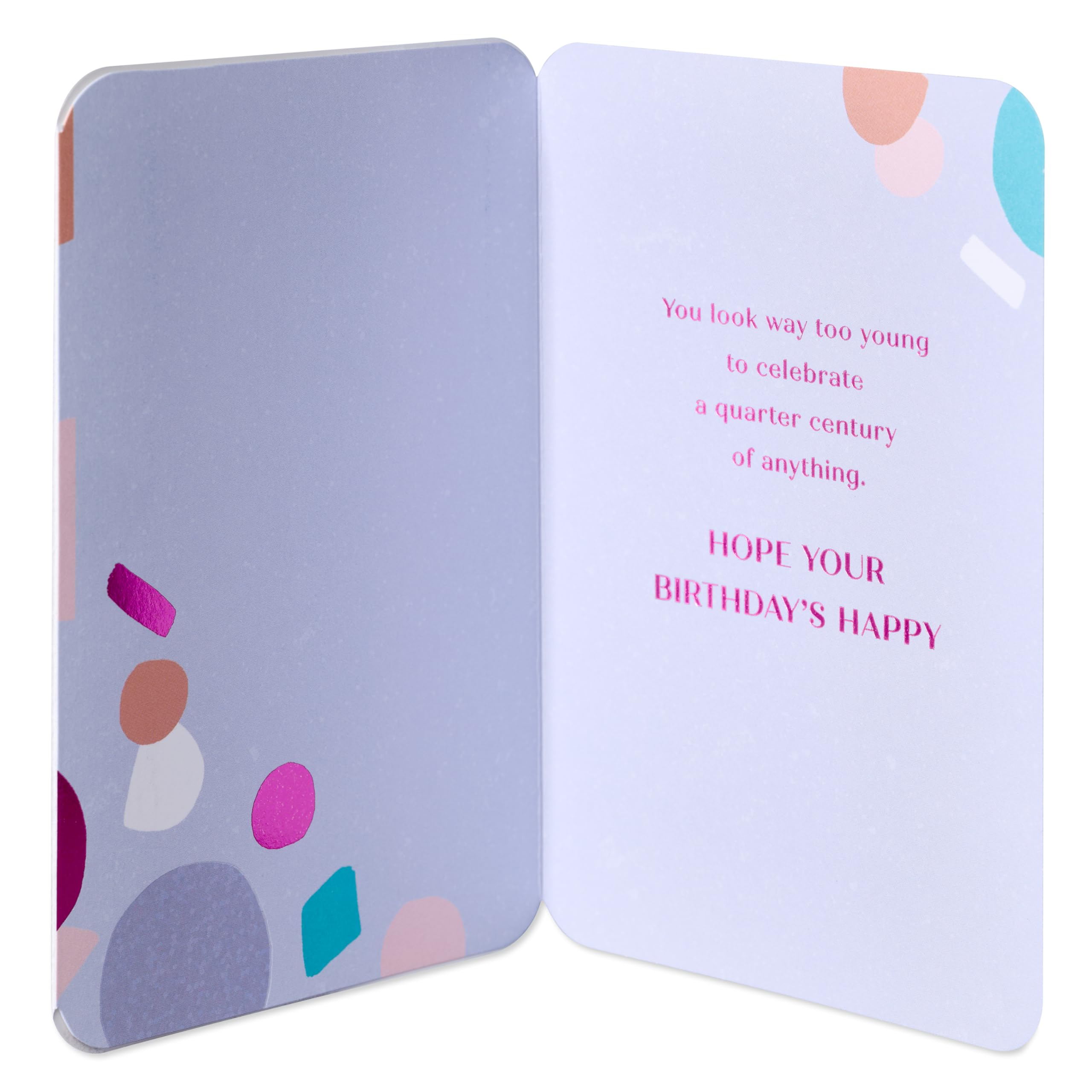 American Greetings 25th Birthday Card (Quarter Century) - Image 2