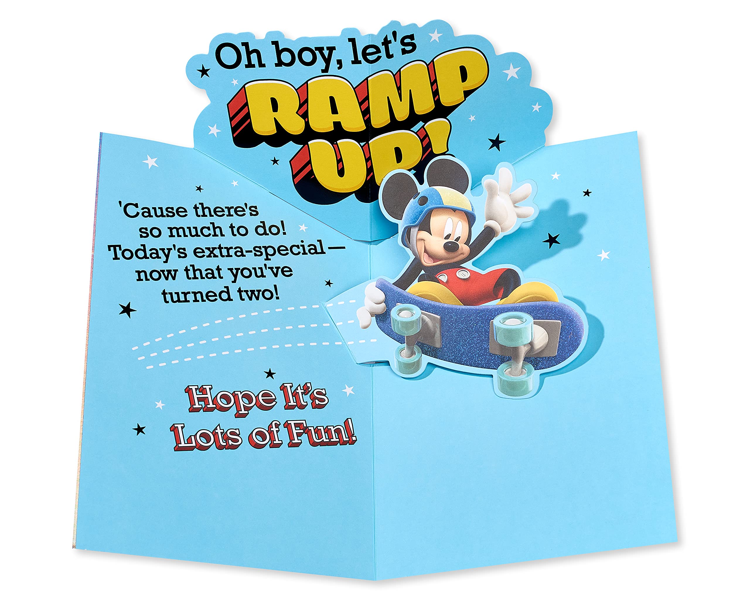 American Greetings 2nd Birthday Card (Mickey Mouse) - Image 2
