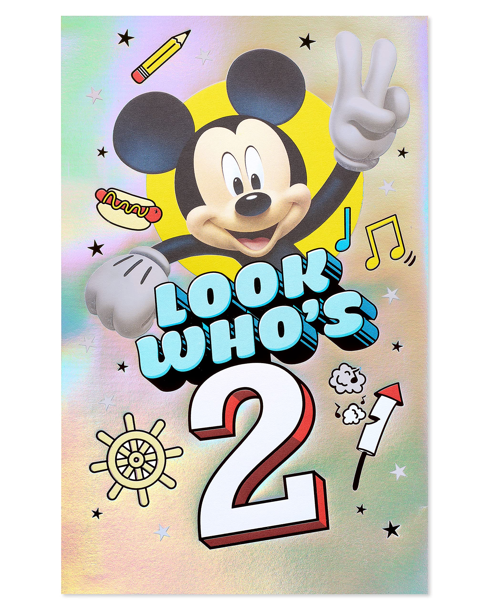 American Greetings 2nd Birthday Card (Mickey Mouse) - Image 4