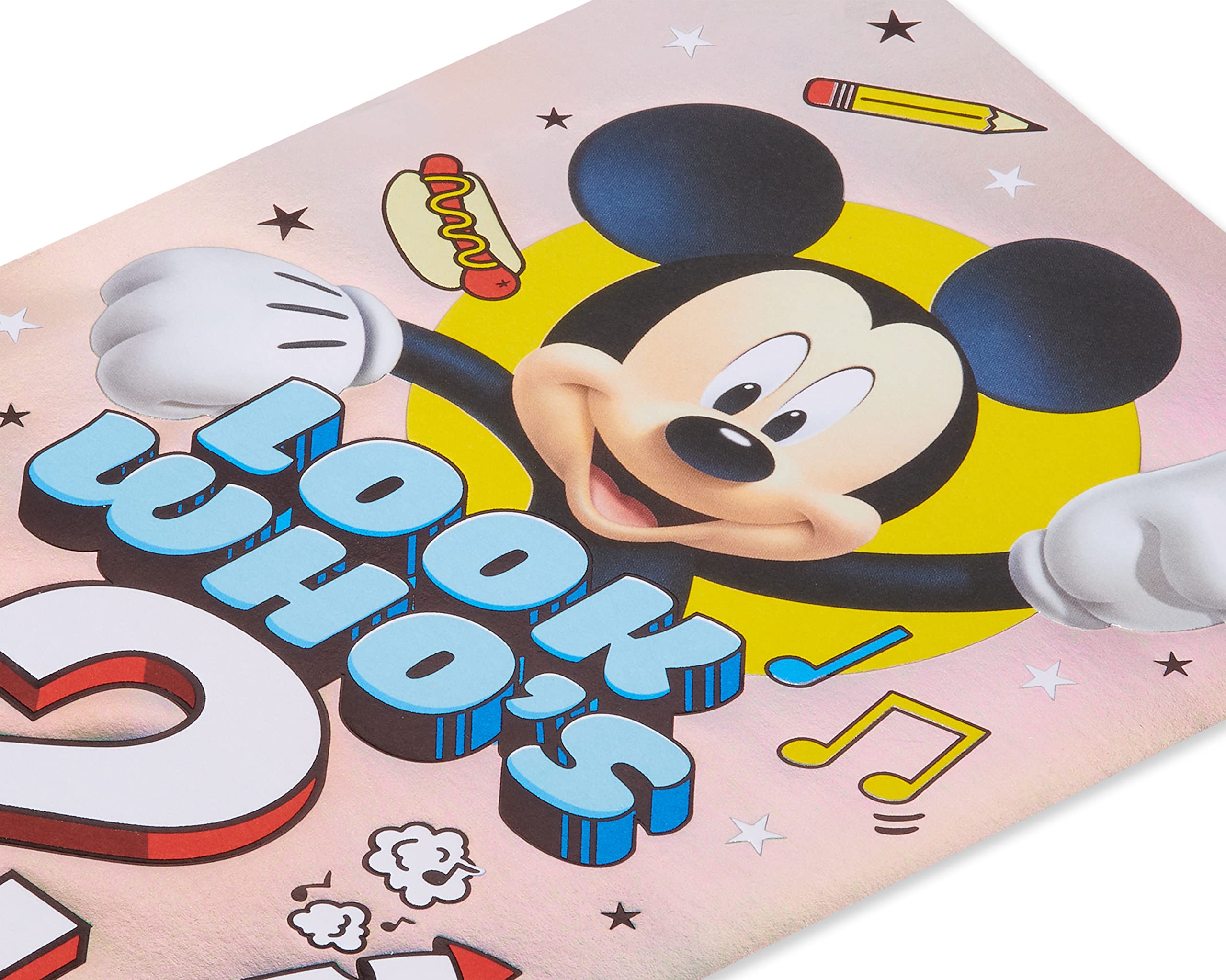 American Greetings 2nd Birthday Card (Mickey Mouse) - Image 5