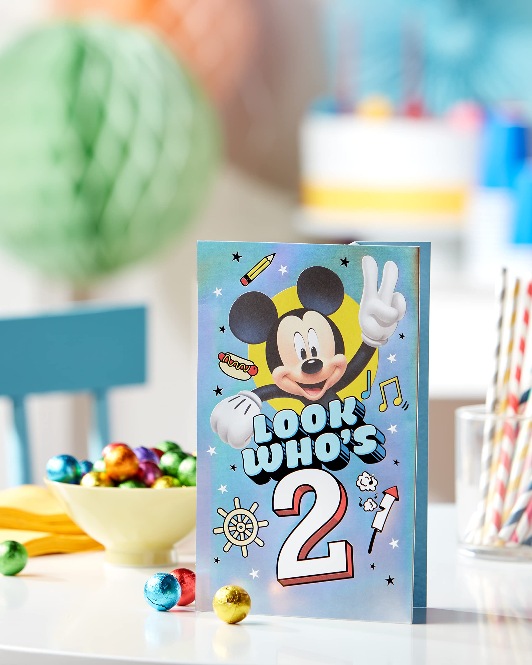 American Greetings 2nd Birthday Card (Mickey Mouse) - Image 6