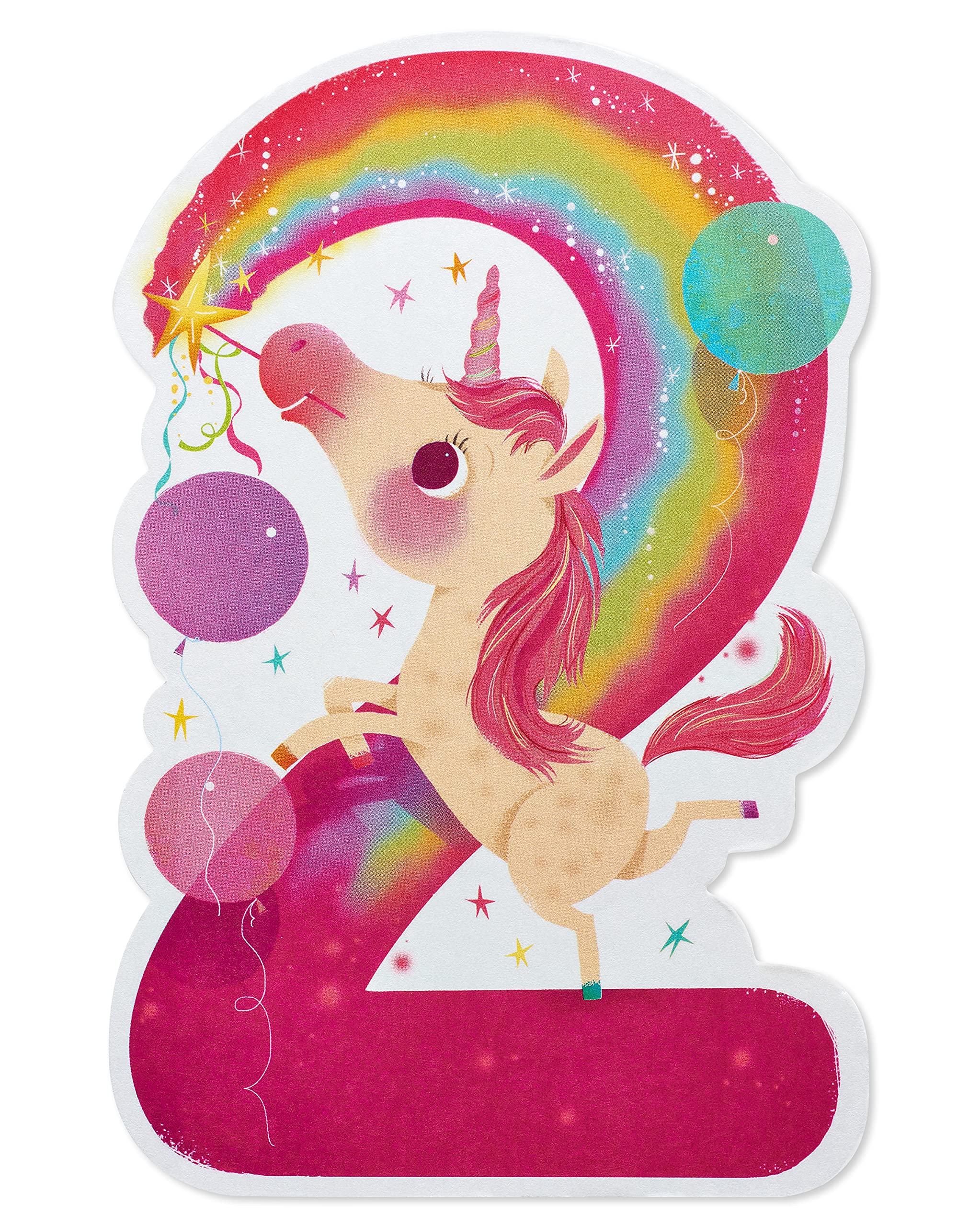 American Greetings 2nd Birthday Card (Unicorn) - Image 4
