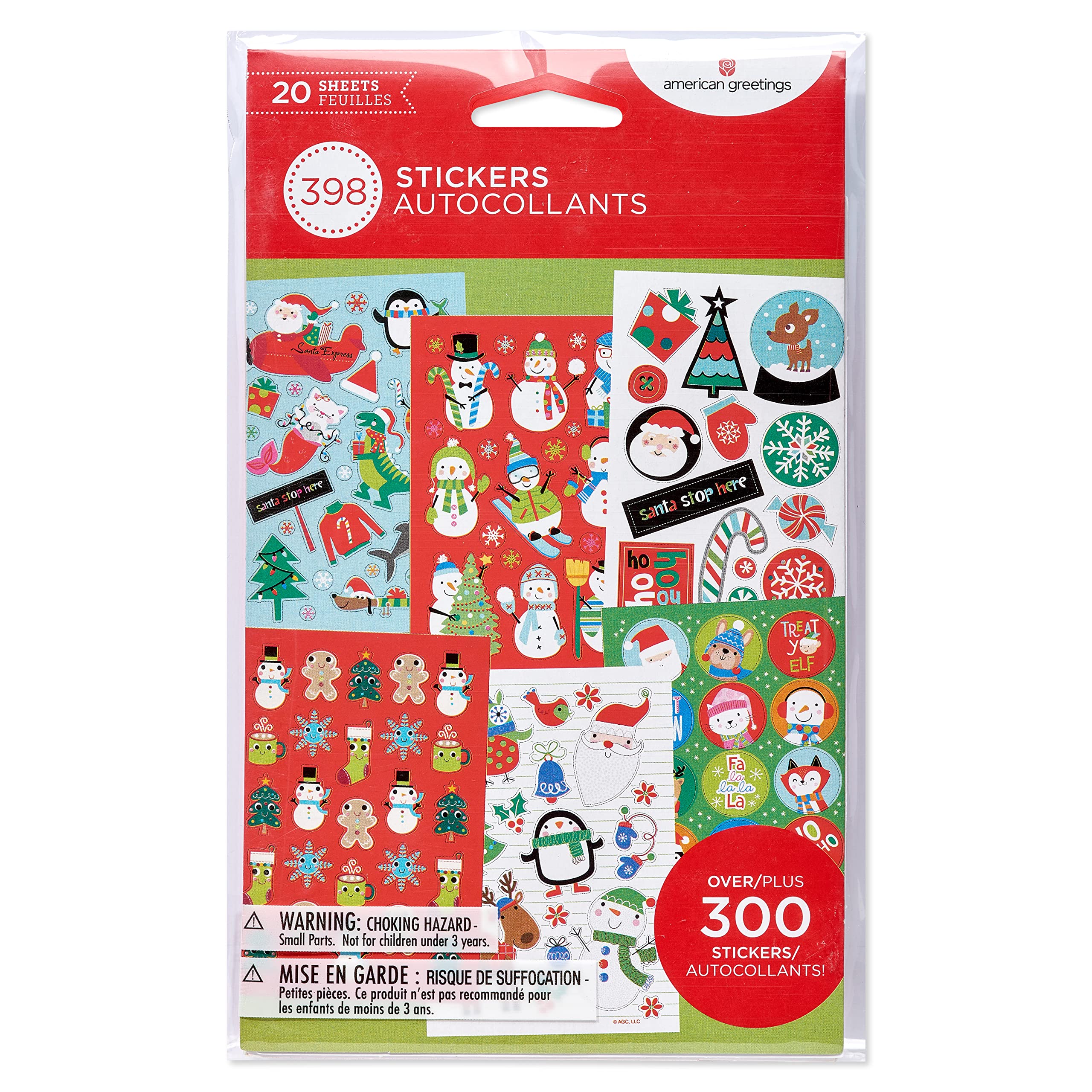 American Greetings 398-Count Bulk Christmas Stickers for Kids, Classic Holiday Characters - Image 3