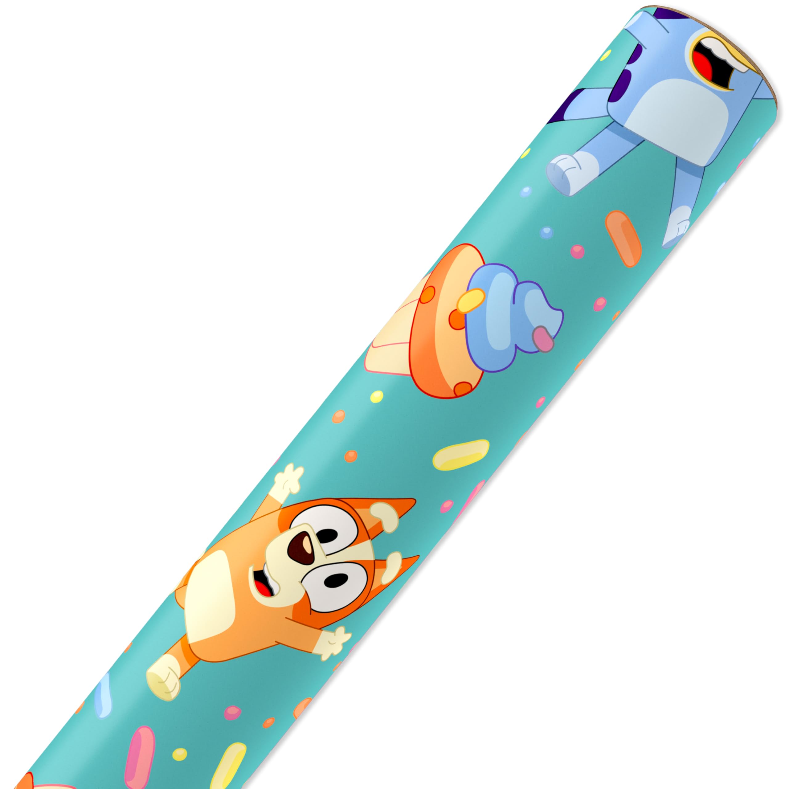 American Greetings 40 sq. ft. Reversible Bluey Wrapping Paper for All Occasions (1 Roll, 30 in. x 192 in.) - Image 4