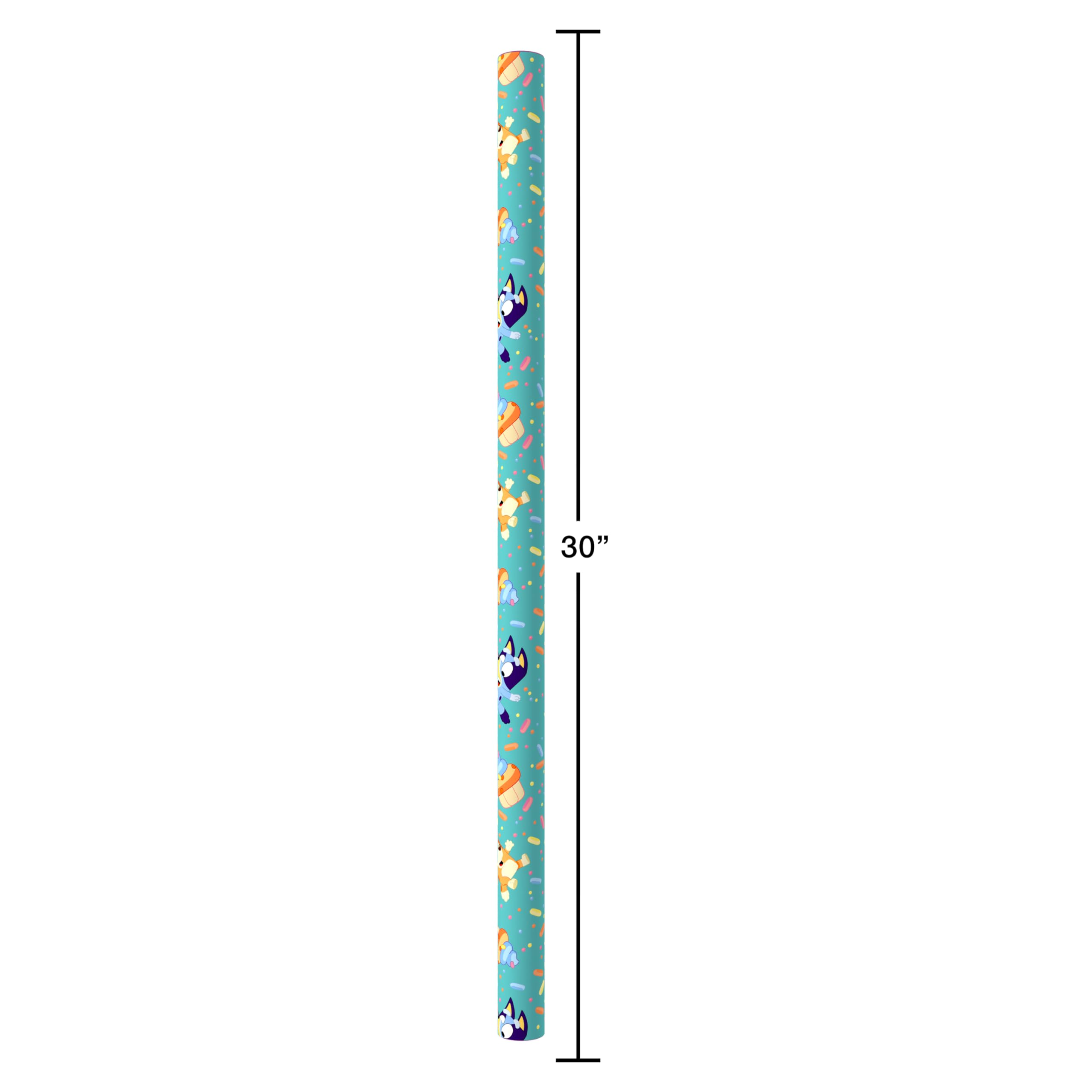 American Greetings 40 sq. ft. Reversible Bluey Wrapping Paper for All Occasions (1 Roll, 30 in. x 192 in.) - Image 5