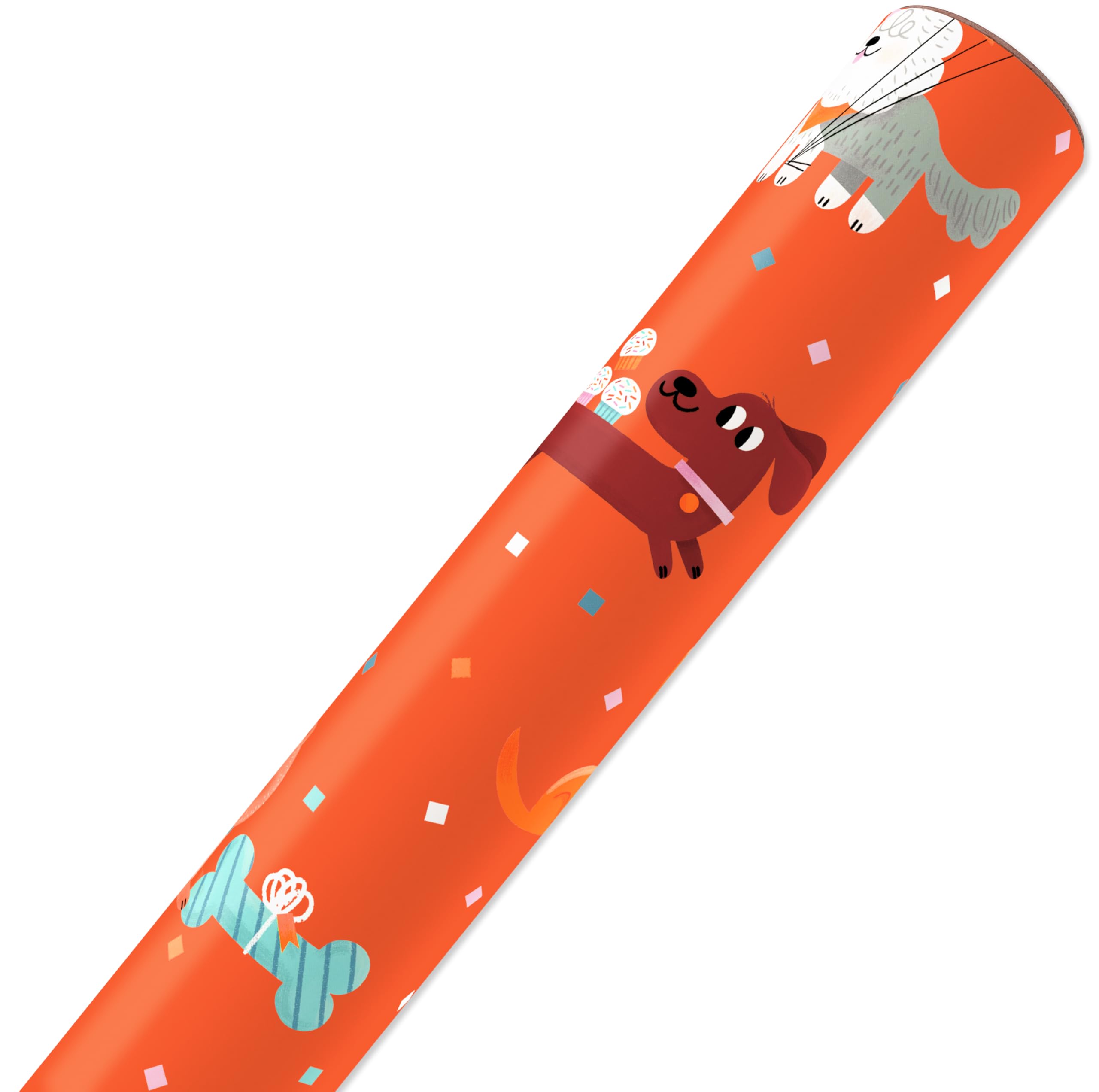American Greetings 40 sq. ft. Reversible Kids Wrapping Paper for Birthday, Designed by Allison Black (1 Roll, 30 in. x 192 in.) - Image 4