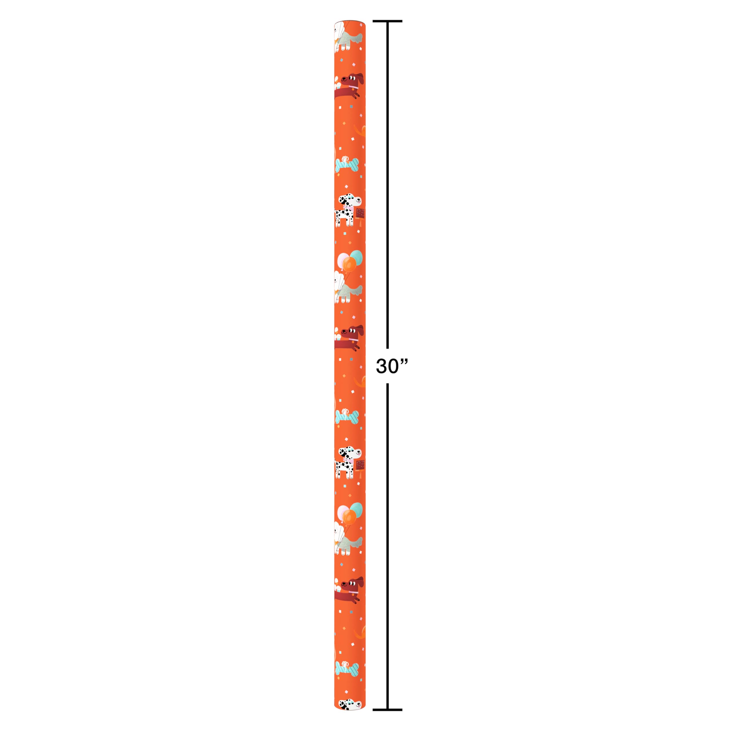 American Greetings 40 sq. ft. Reversible Kids Wrapping Paper for Birthday, Designed by Allison Black (1 Roll, 30 in. x 192 in.) - Image 5