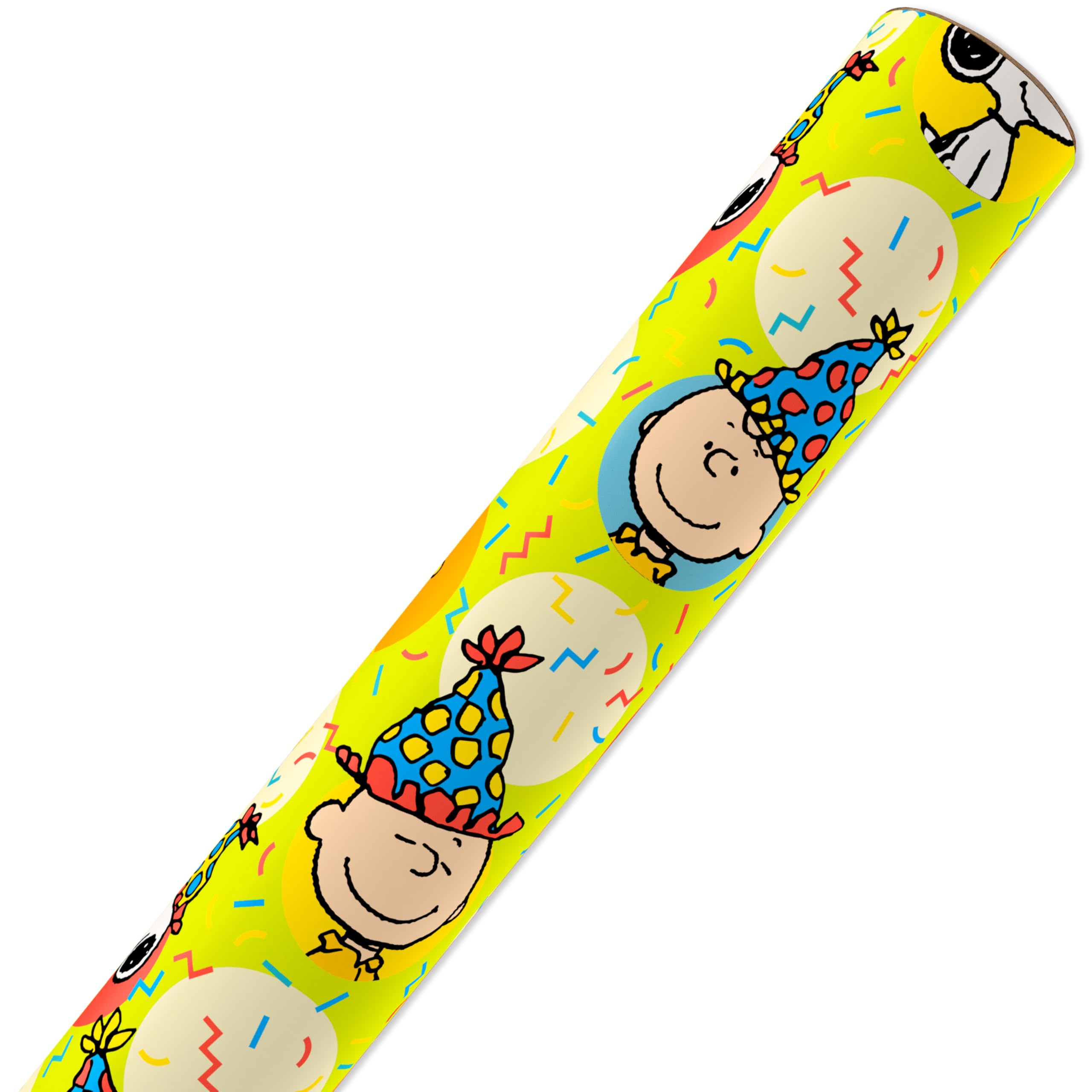 American Greetings 40 sq. ft. Reversible Peanuts Wrapping Paper for Birthday (1 Roll, 30 in. x 192 in.) - Image 4