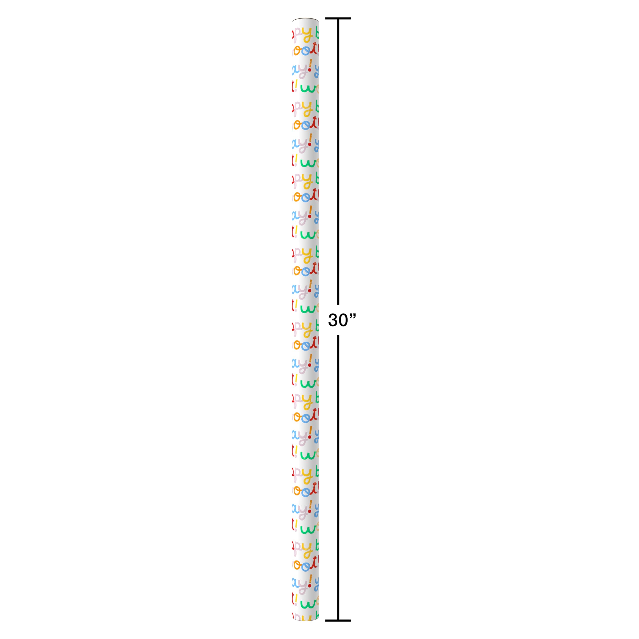 American Greetings 40 sq. ft. Reversible Wrapping Paper for Birthday, Designed by Kate Smith (1 Roll, 30 in. x 192 in.) - Image 5