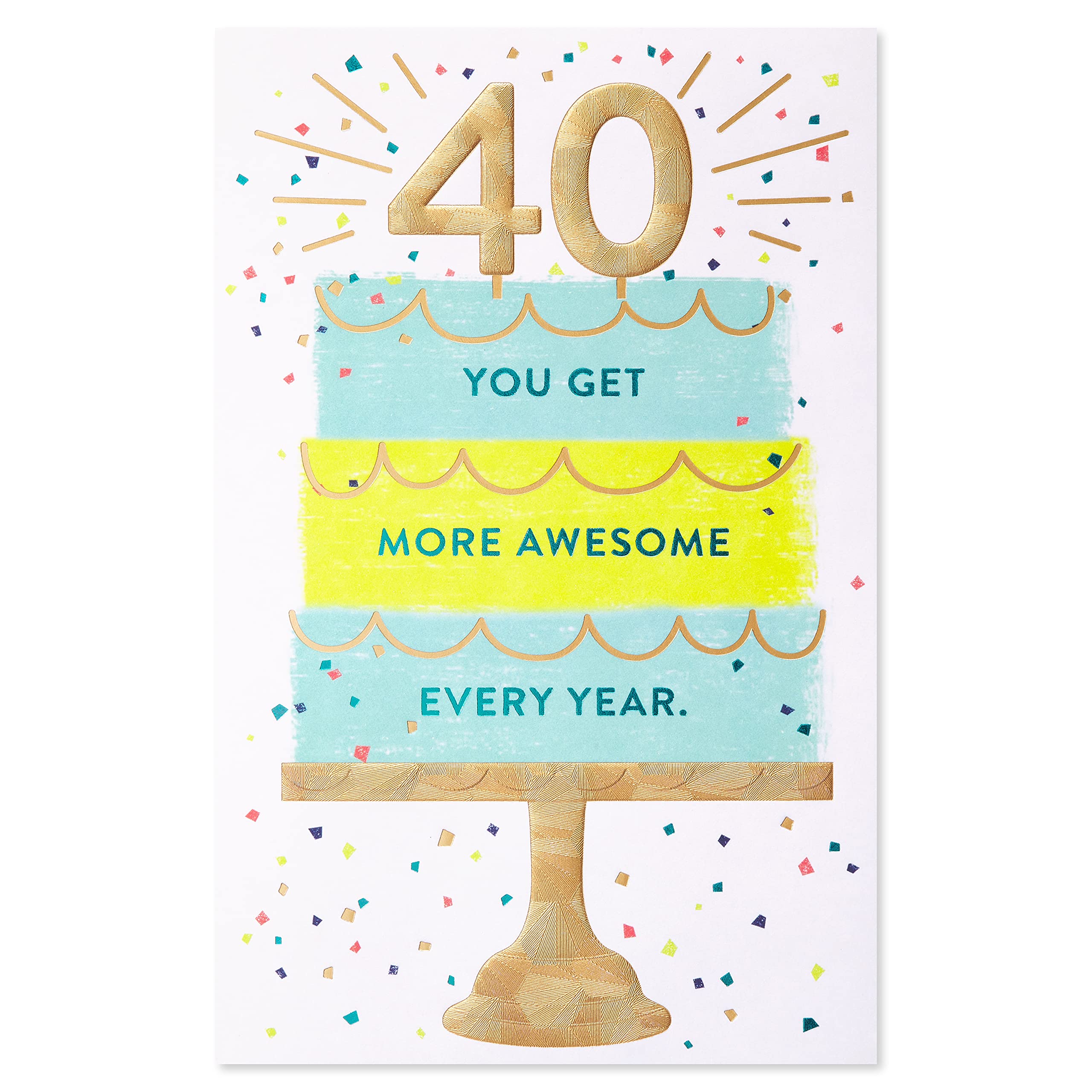 American Greetings 40th Birthday Card (Pretty Impressive) - Image 5