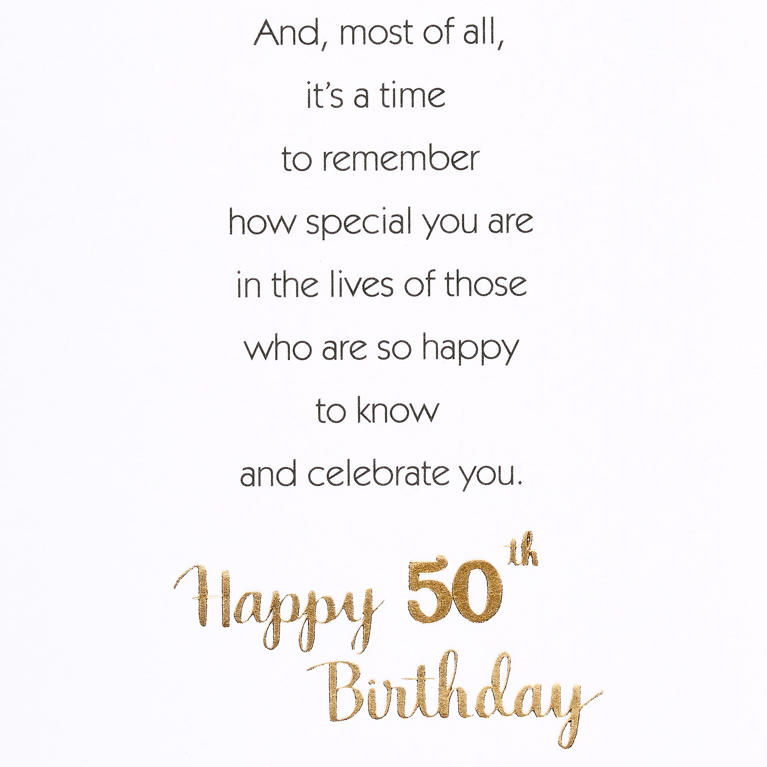 American Greetings 50th Birthday Card (Wonderful Life You're Living) - Image 4