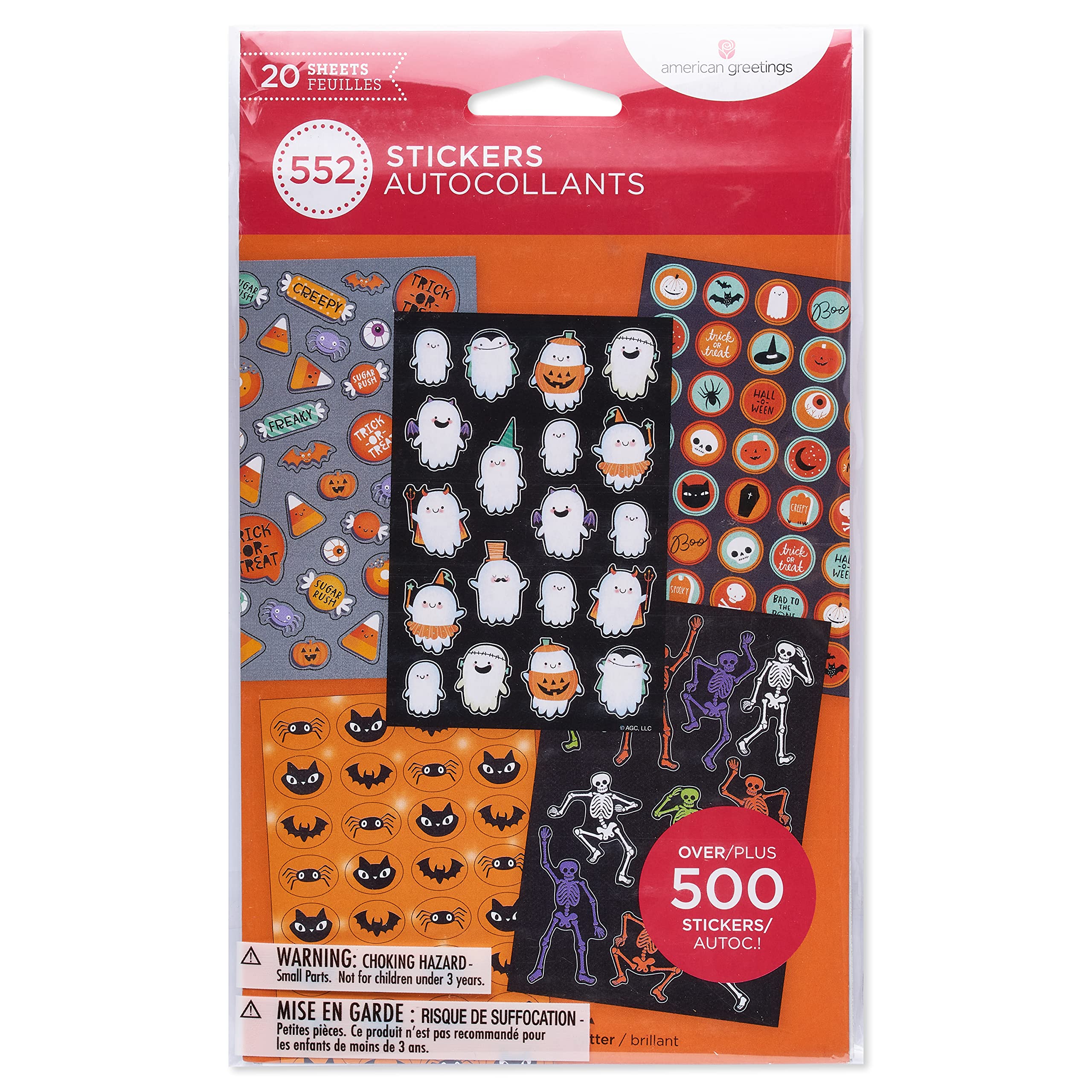 American Greetings 522-Count Halloween Stickers for Kids, Assorted Halloween Themes - Image 5