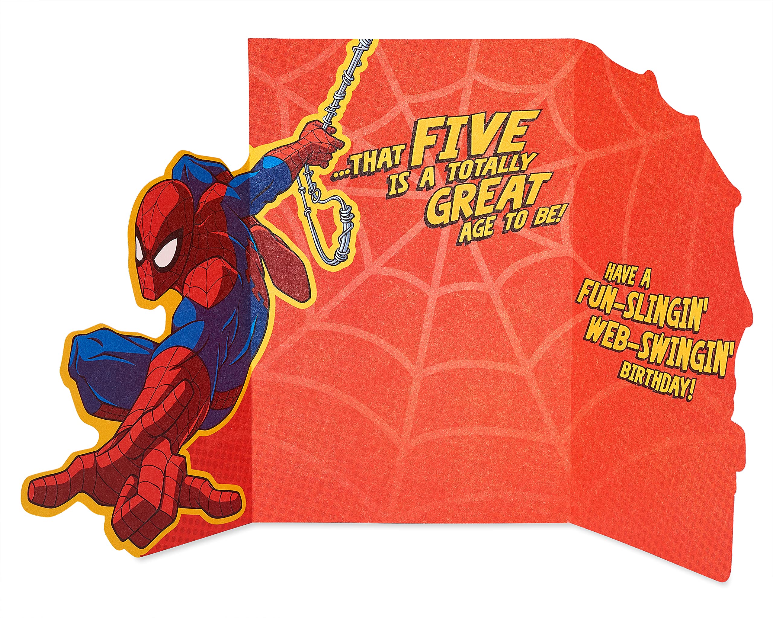 American Greetings 5th Birthday Card (Spiderman) - Image 3