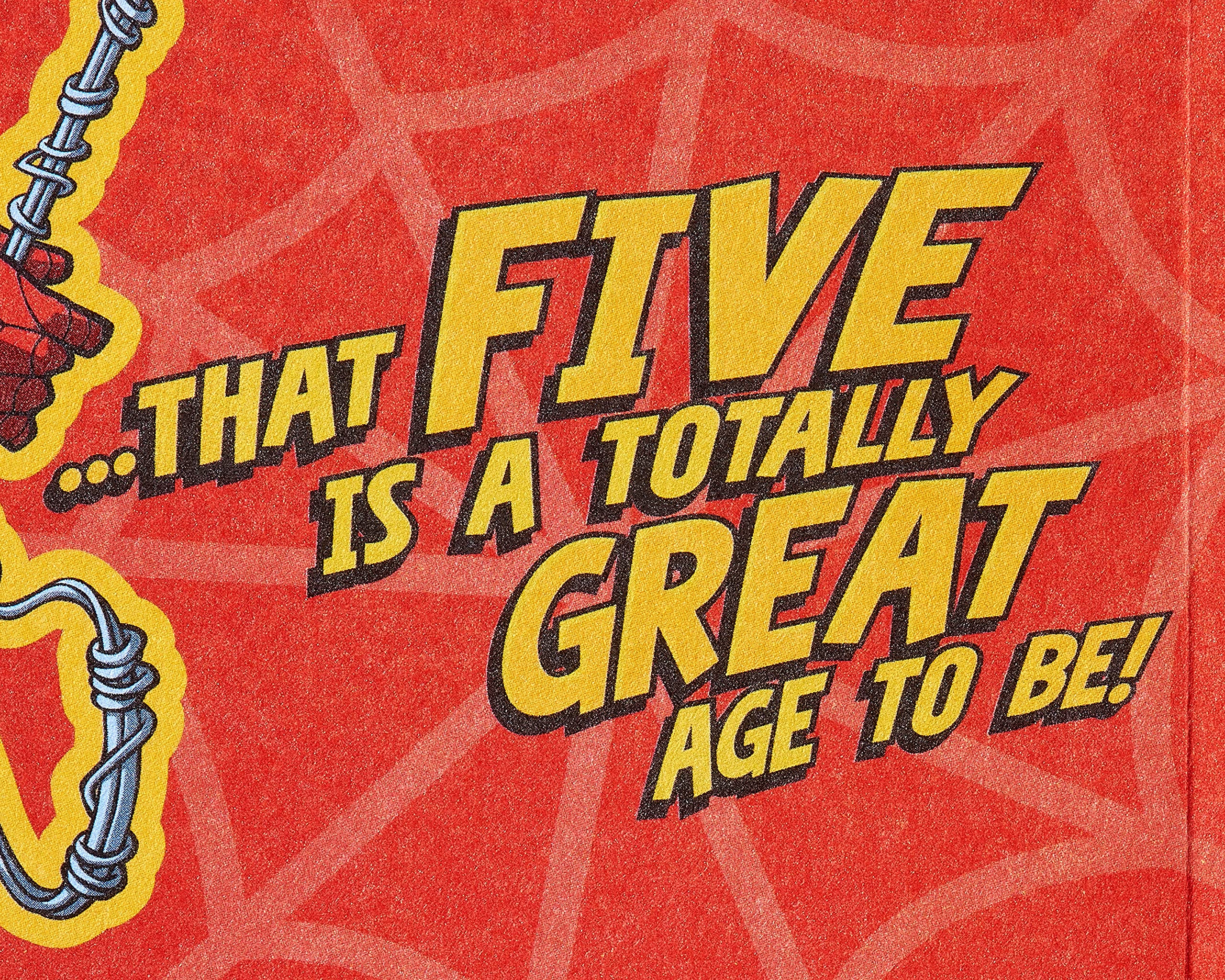 American Greetings 5th Birthday Card (Spiderman) - Image 5