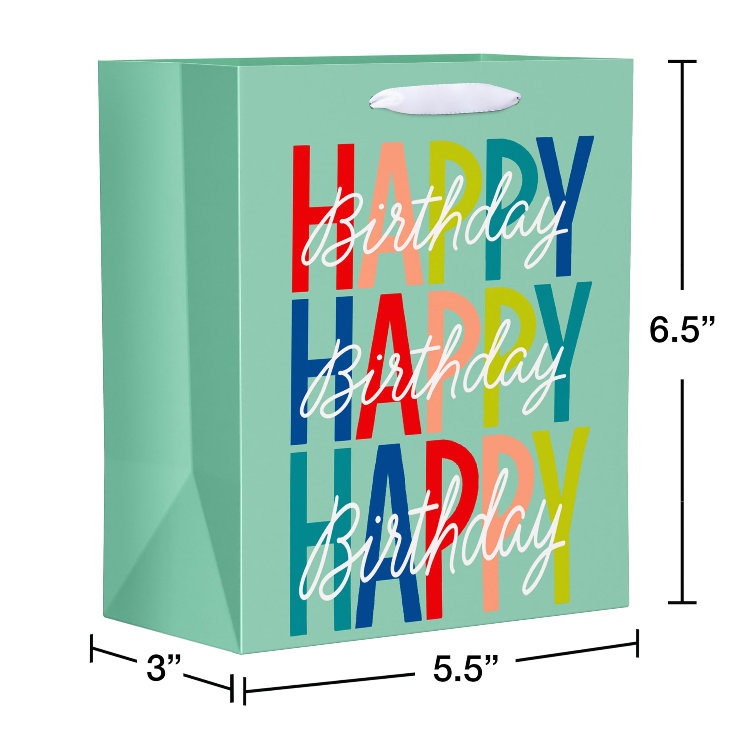 American Greetings 6.5" Small Gift Bags for Birthday and Celebrations (5-Count) - Image 7