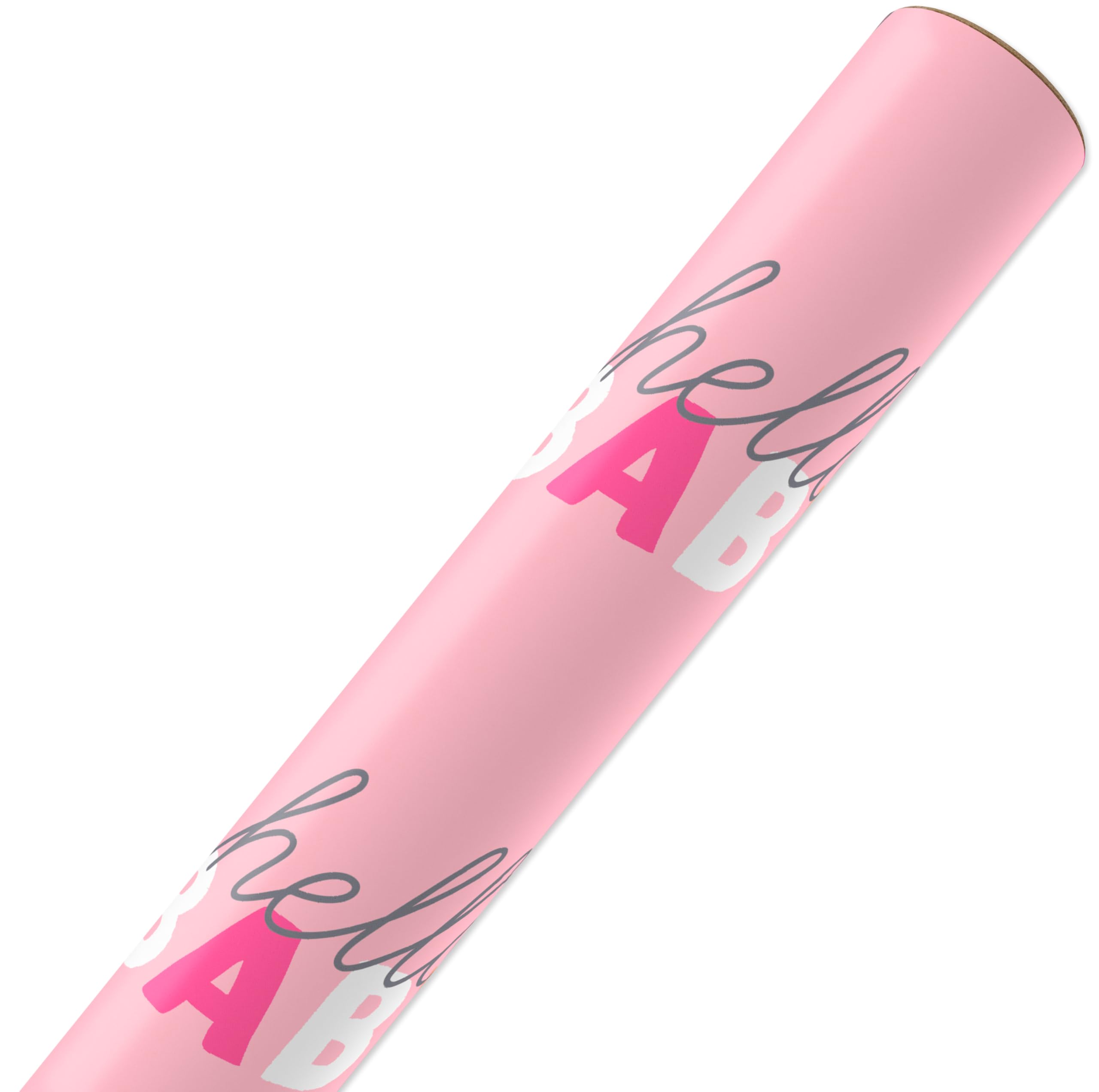 American Greetings 60 sq. ft. Reversible Wrapping Paper for Baby Showers or Baby Girl (1 Roll, 30 in. x 288 in.) - Image 4