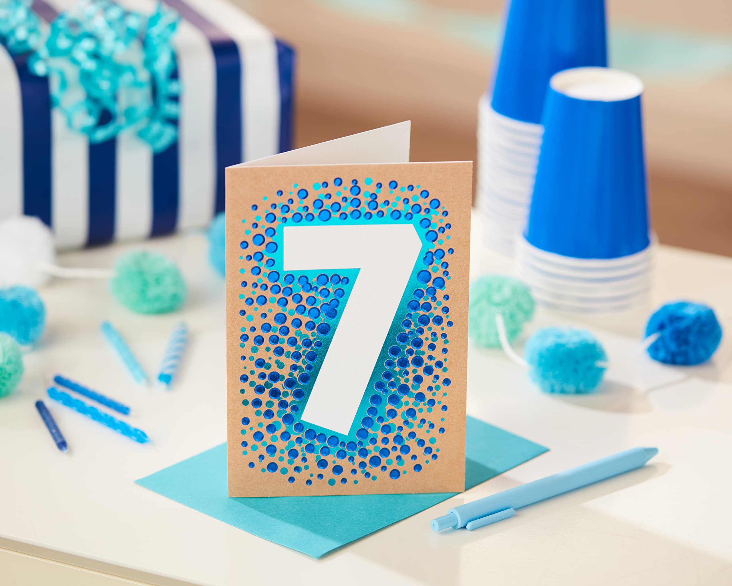 American Greetings 7th Birthday Card (Big 7) - Image 6