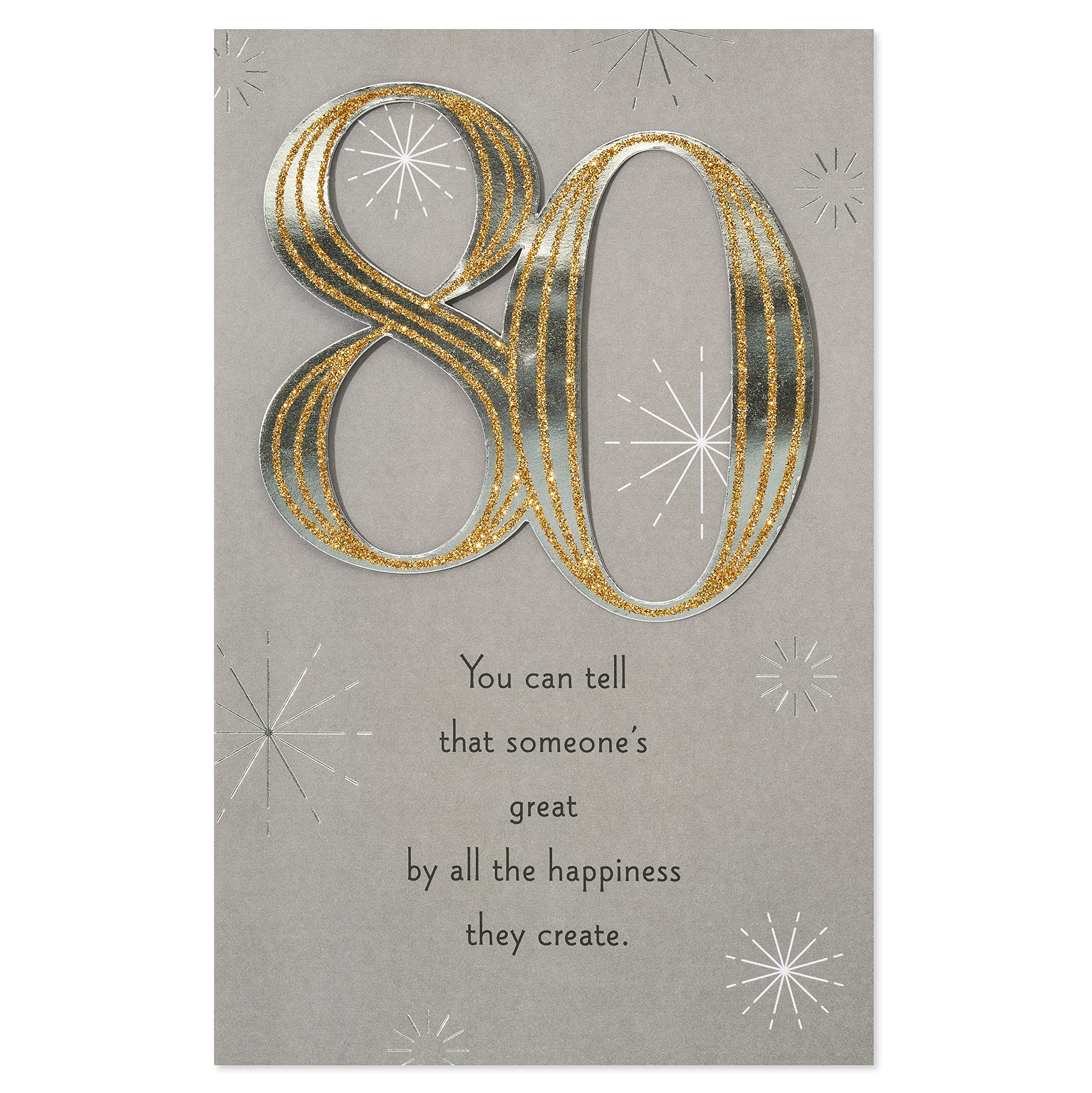 American Greetings 80th Birthday Card (Extraordinary You) - Image 4