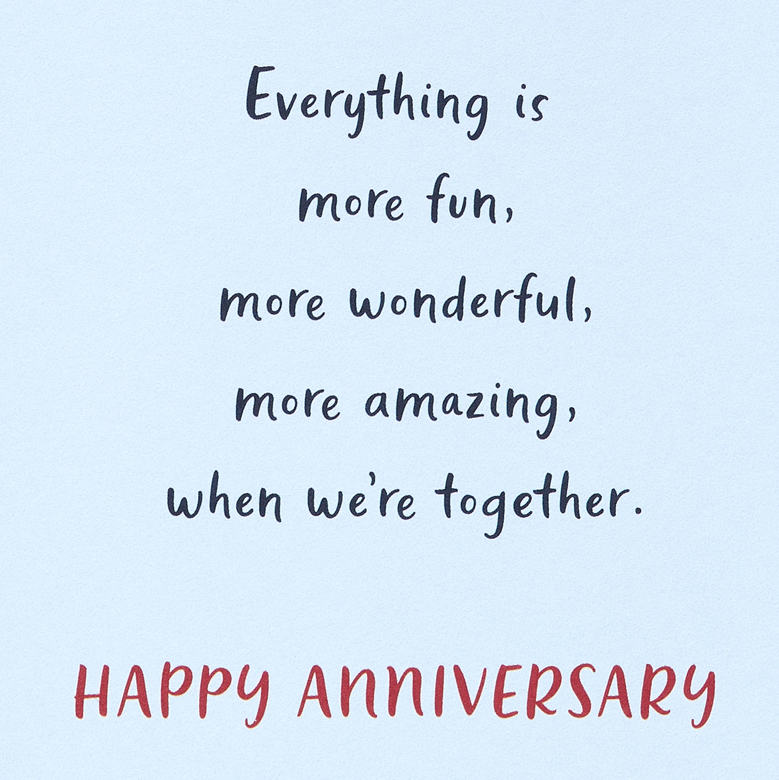 American Greetings Anniversary Card for Girlfriend (Doesn't Matter What We're Doing) - Image 3