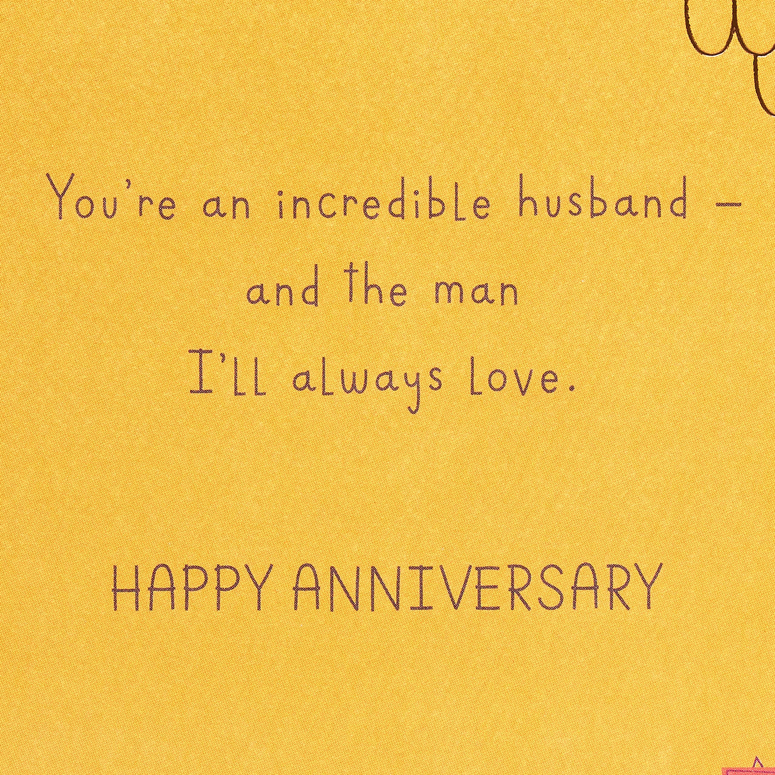 American Greetings Anniversary Card for Husband (Happy In Ways I'd Never Dreamed) - Image 4