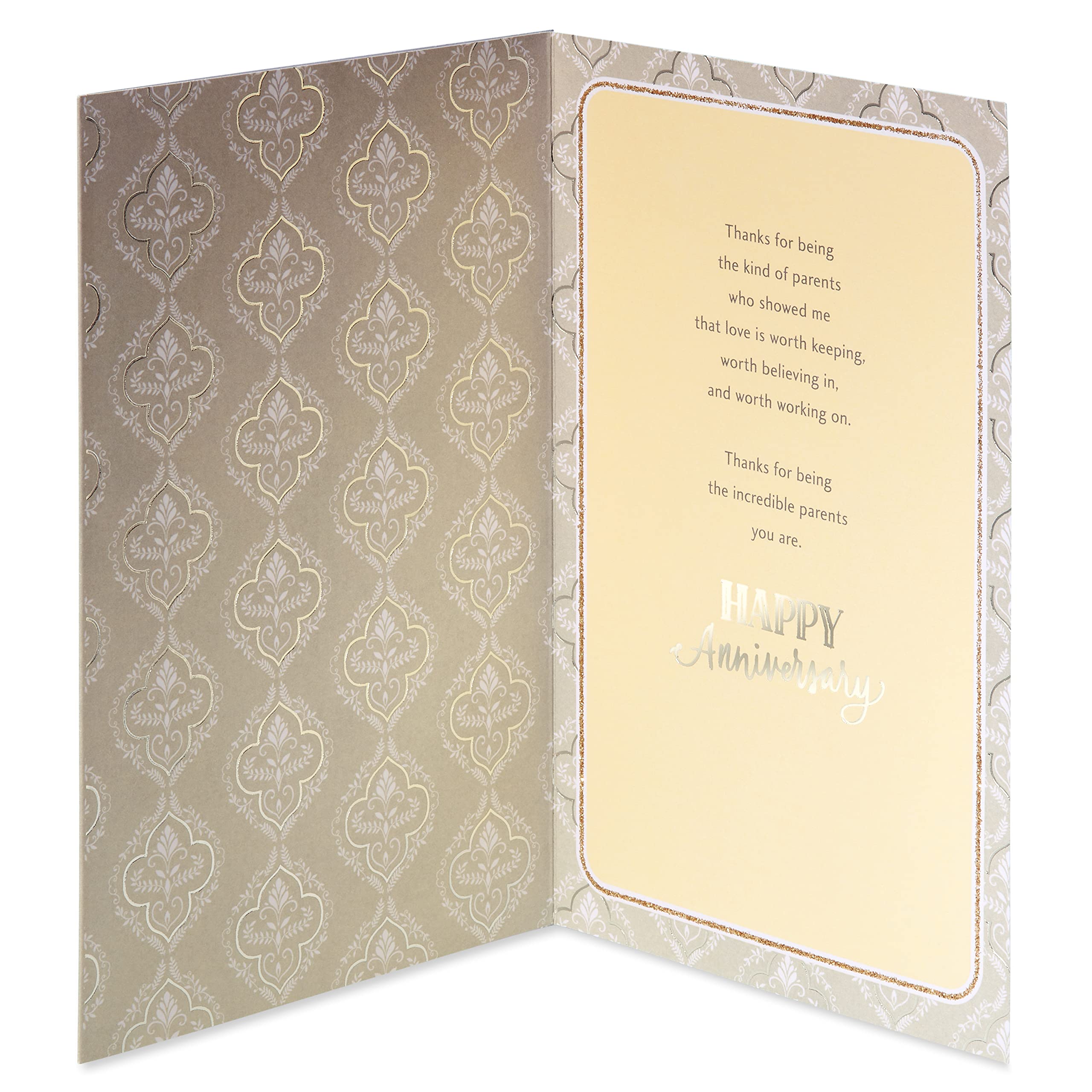 American Greetings Anniversary Card for Parents (Love is Worth Keeping) - Image 2