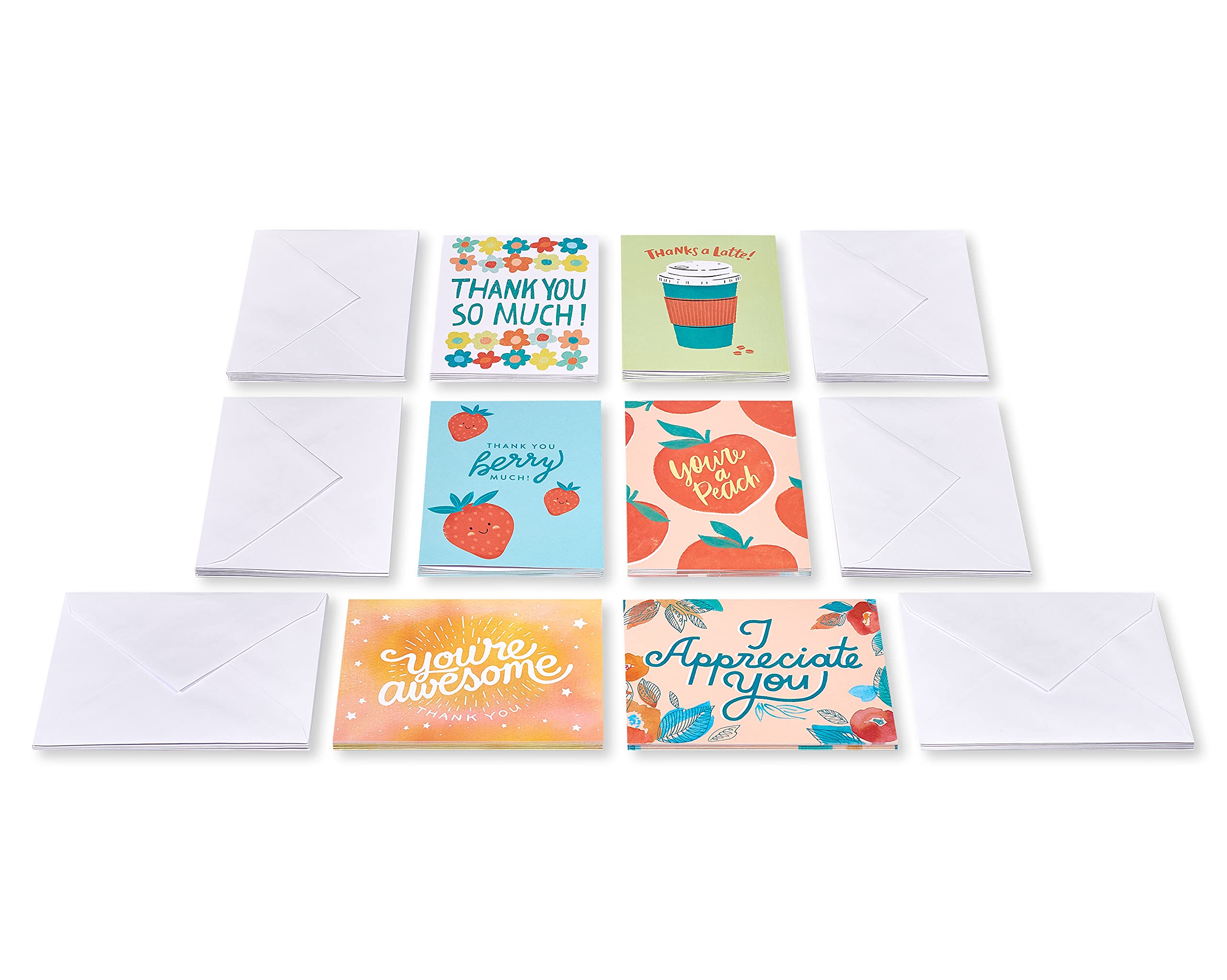 American Greetings Assorted Thank You Cards with Envelopes, Blank Inside (48-Count) - Image 5