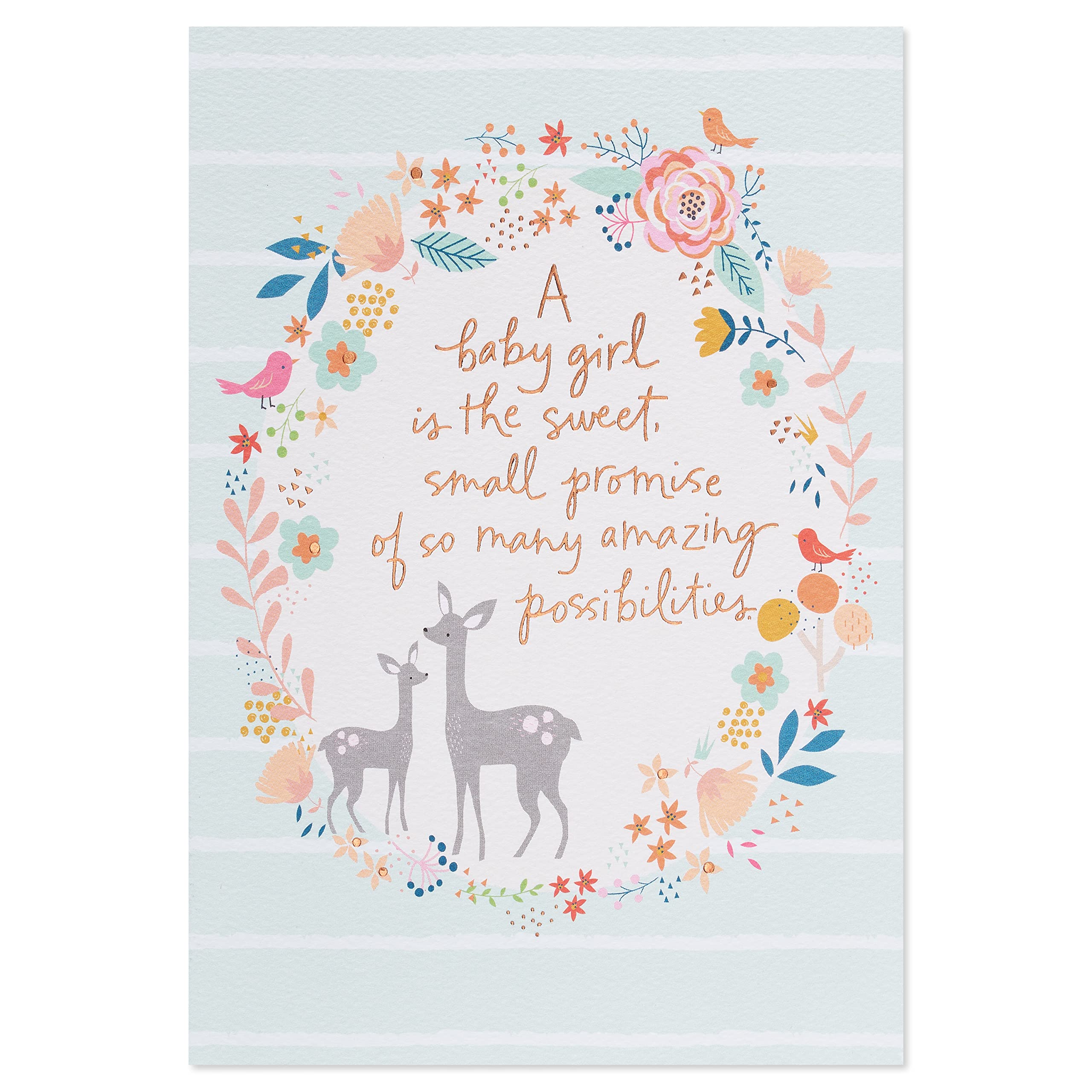 American Greetings Baby Girl Card (Lifetime of Love) - Image 4